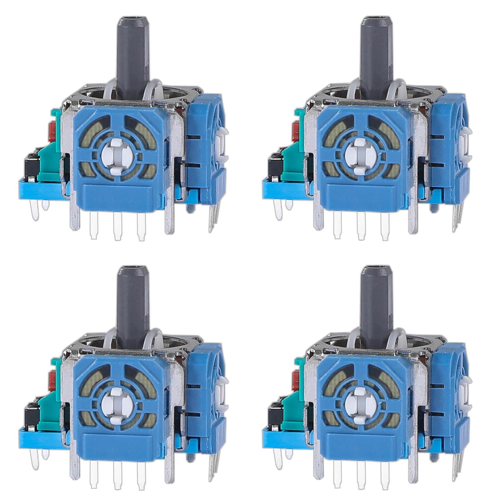 Ikpek 4pcs Joysticks Replacement for DualSense PS5 Controller, 3D Analog Sensor Wheel Thumb Sticks Joystick Rocker Module Replacement for Playstation 5 Controller