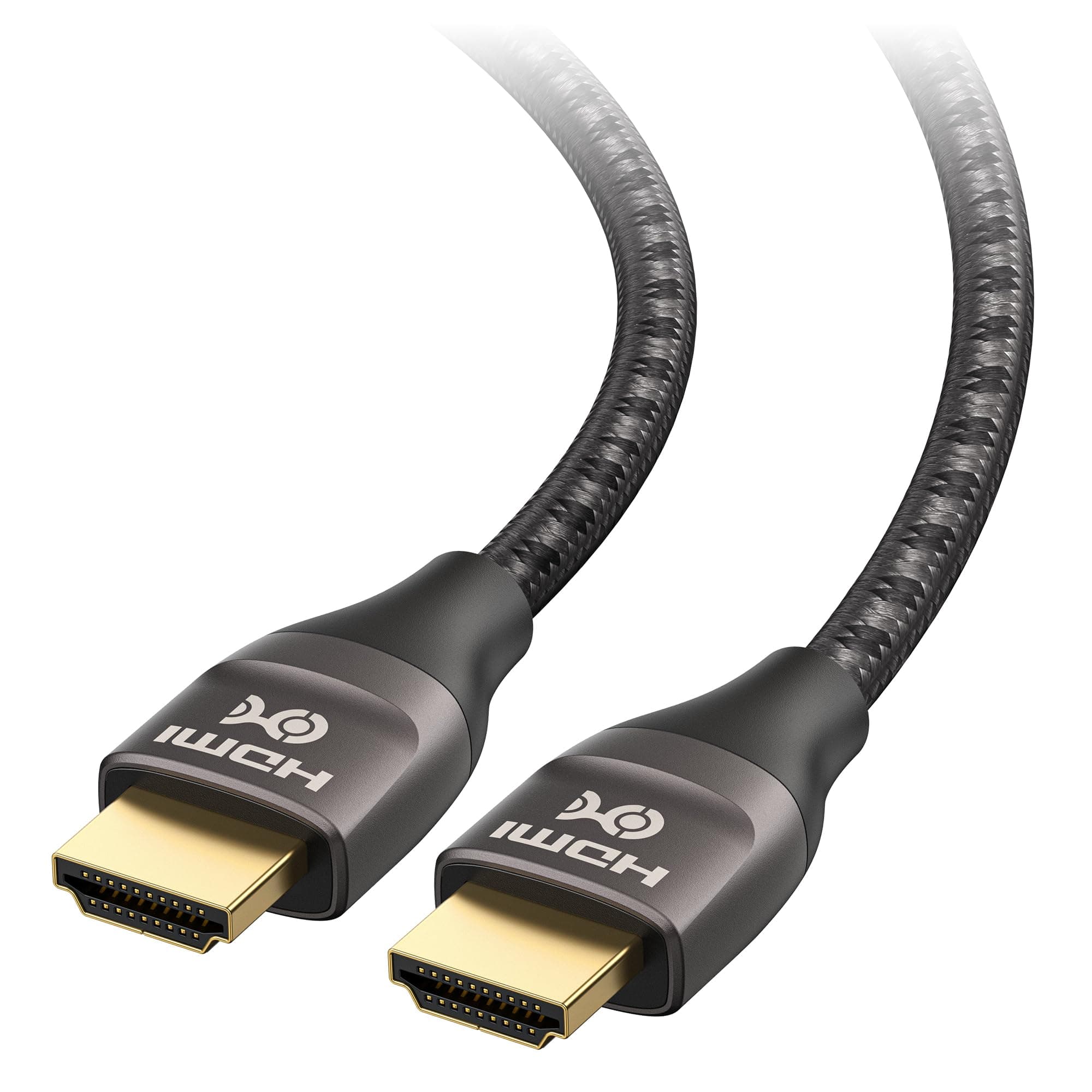 Premium Braided 48Gbps Ultra HD 8K HDMI Cable 6.6 ft / 2m with 8K@60Hz, 4K@240Hz and HDR Support for PS5, Xbox Series X/S, RTX3080 / 3090, RX 6800/6900, Apple TV and More in Brown