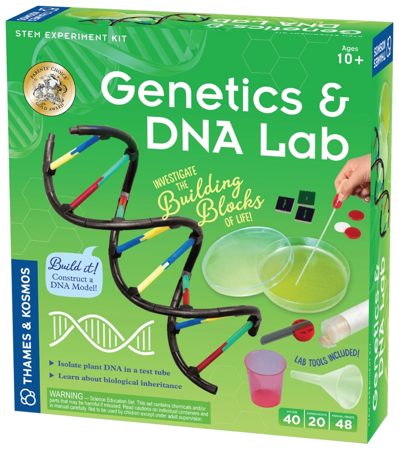 Genetics & DNA :Build a Model, Extract DNA & Solve a Crime Scene Mystery and to Explore Genetics, DNA, and Heredity, Hands-On Science Learning