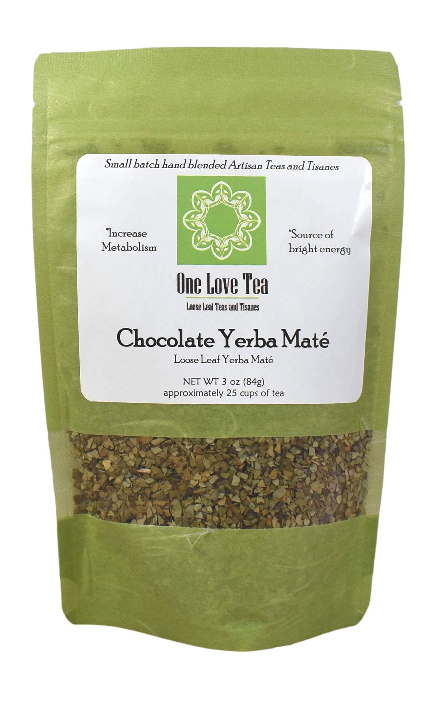 One Love Tea - Chocolate Yerba Mate - 3 Oz Loose Leaf Yerba Mate