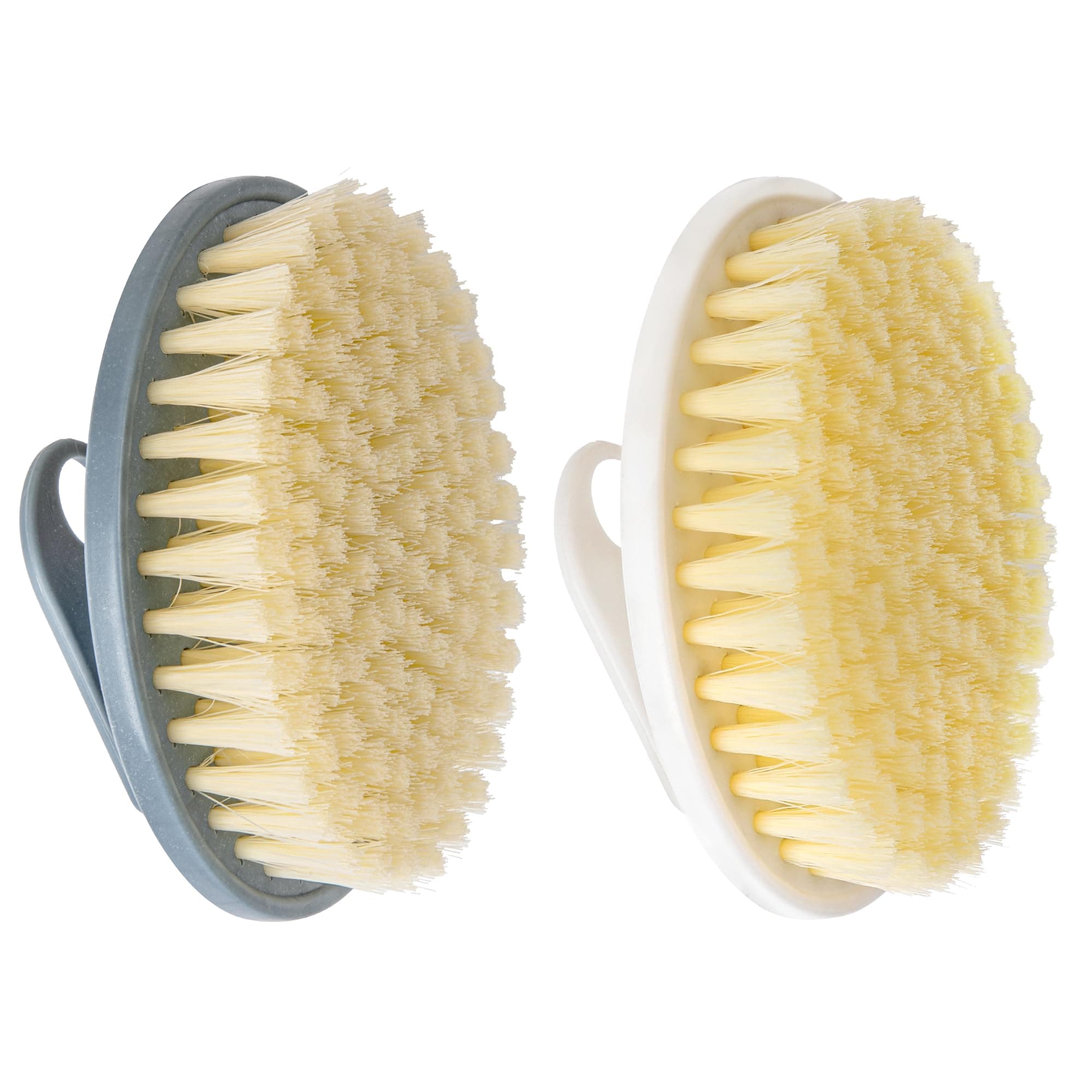 INNERNEED PP Shower Brush Body Exfoliating Scrubber, for Deep Clean Body Wash, Cellulite Treatment, Lymphatic Drainage and Blood Circulation Improvement (Pack of 2)