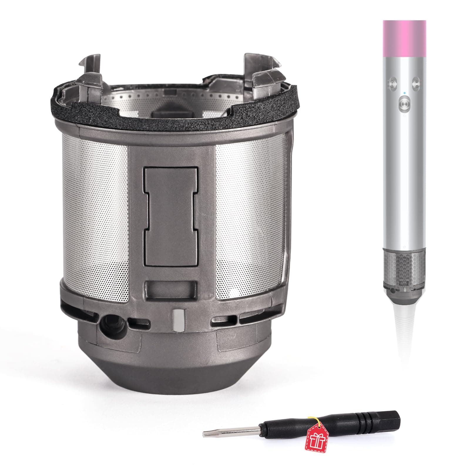 Inner Filter Replacement for Dyson Airwrap Hair Styler HS01 HS05 Models, Hair Styler Filter Curling Iron Inner Mesh Replacement Parts