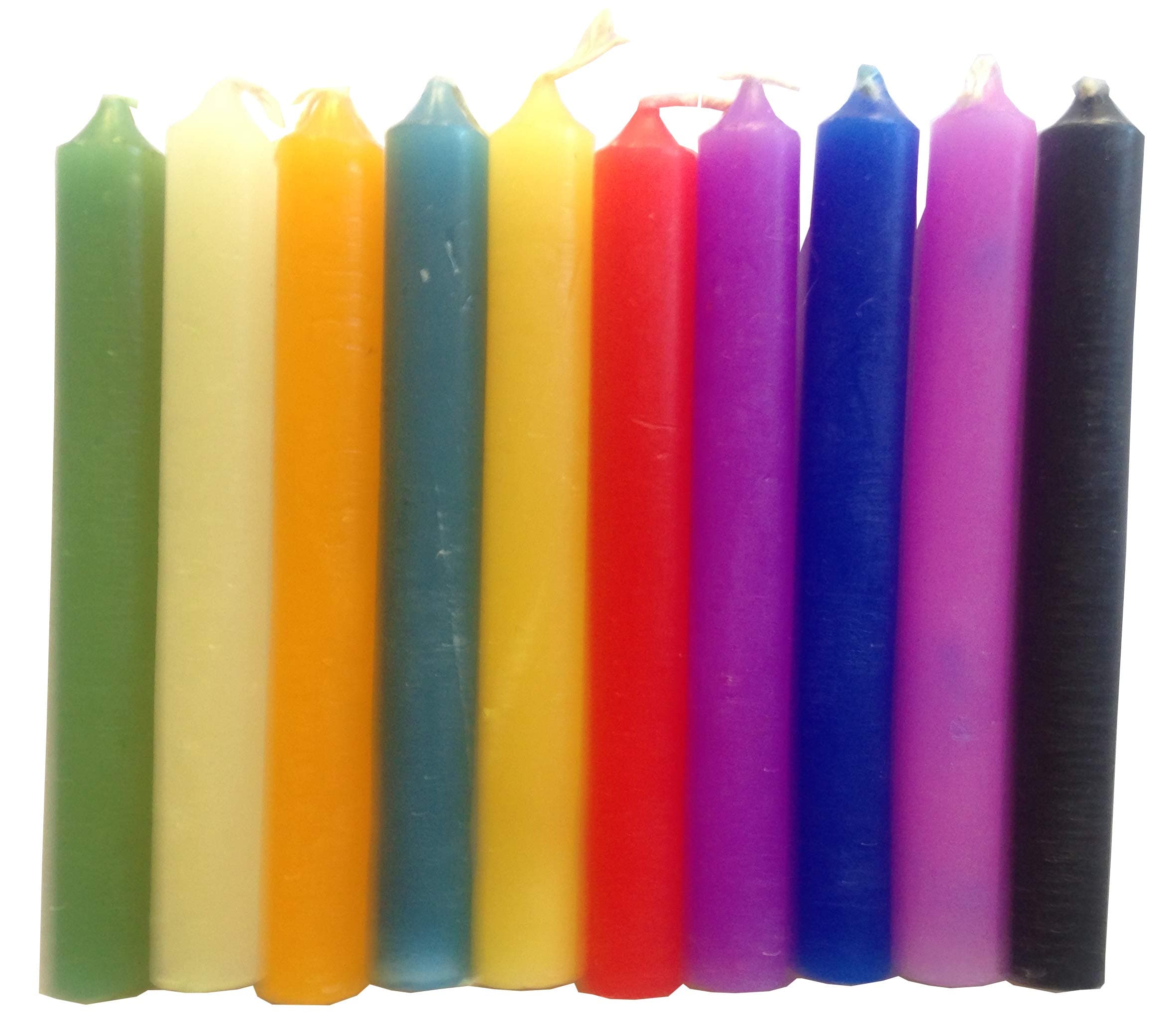 Pack of 20 Wicca Magic Ritual Small Mini Spell Chime Candles for Pagan and Witchcraft Altars (Multicolored)