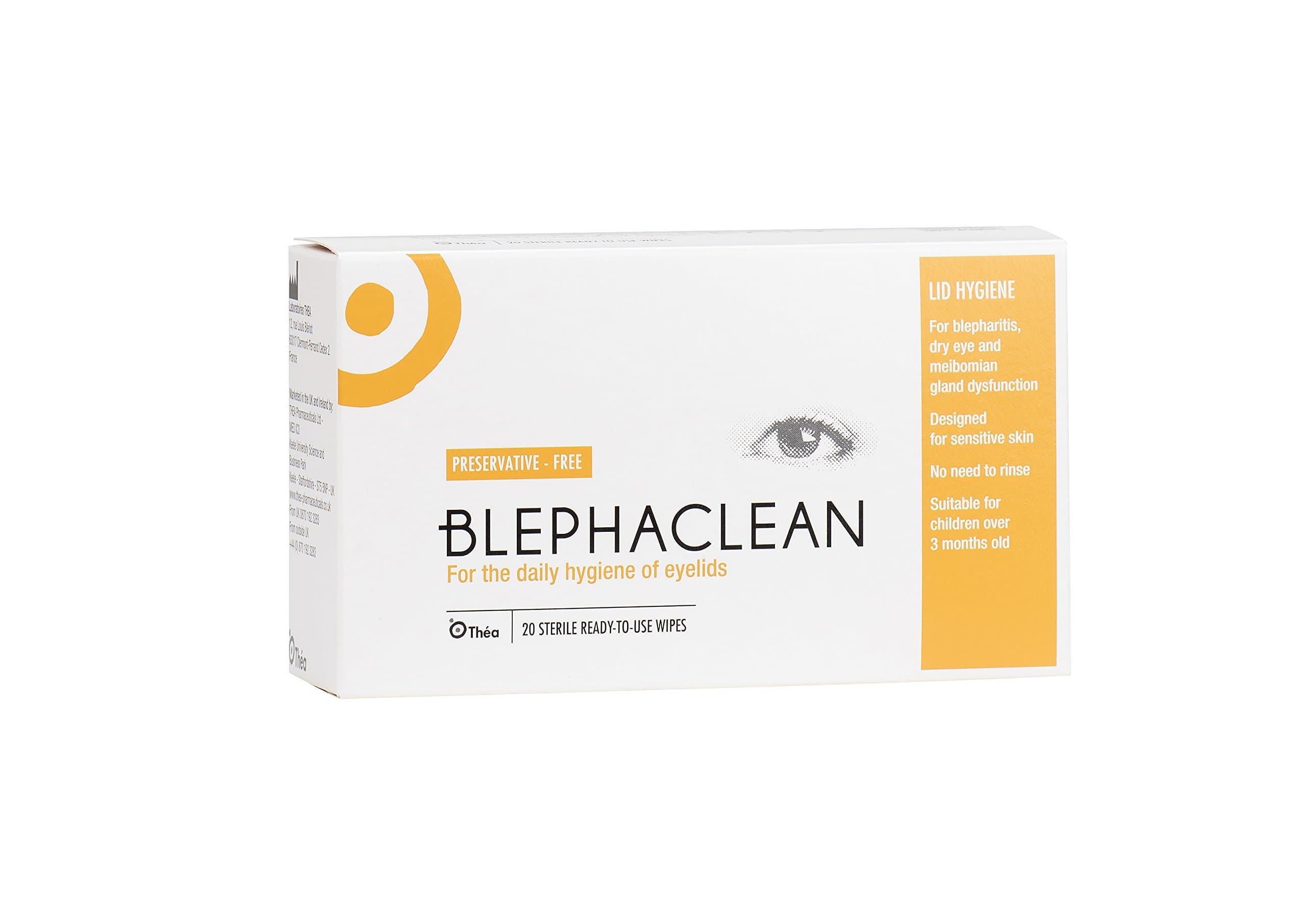 Blephasol 100ml and Blephaclean 20 Wipes by THEA THEA