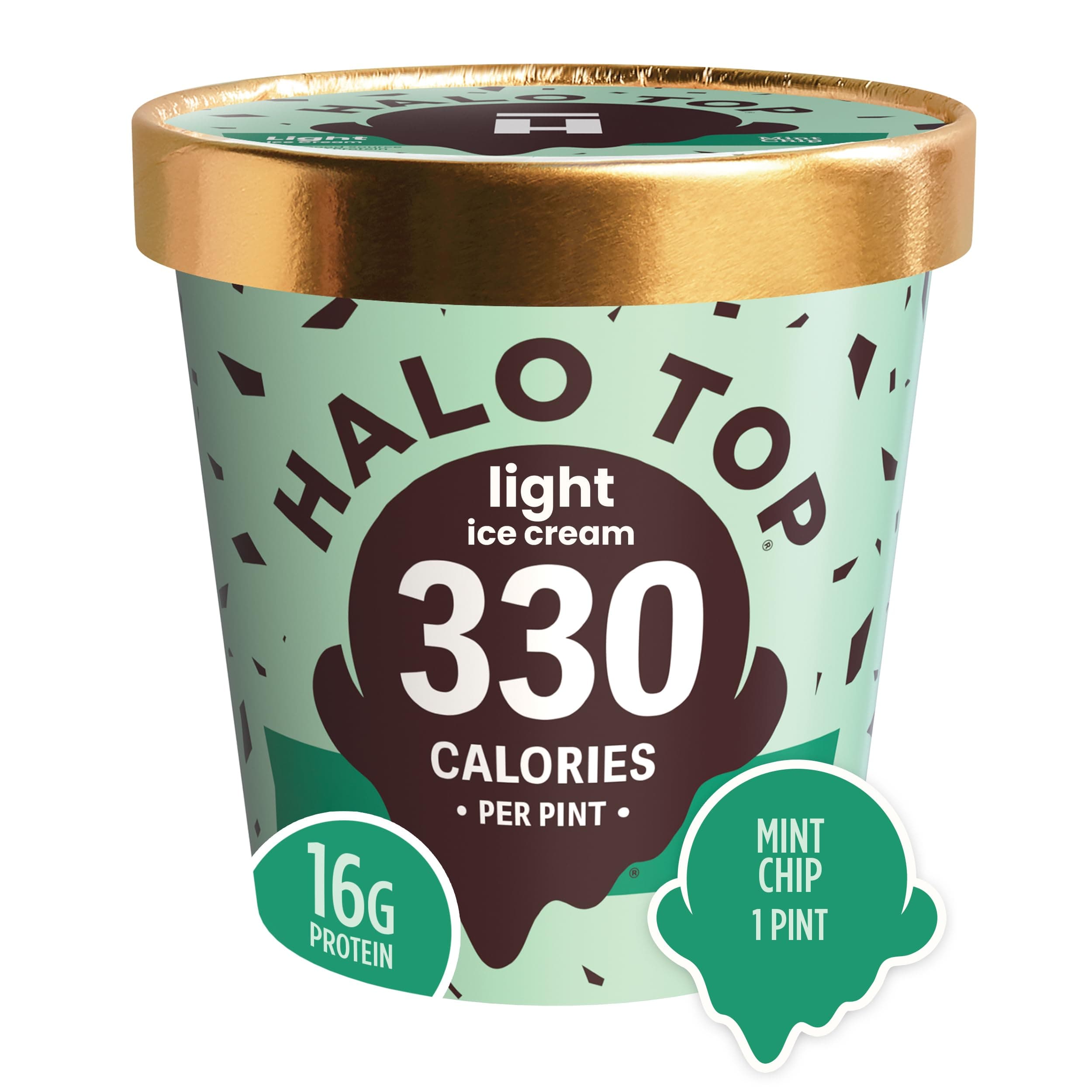 Creamery, Mint Chip, 16 oz (Frozen)