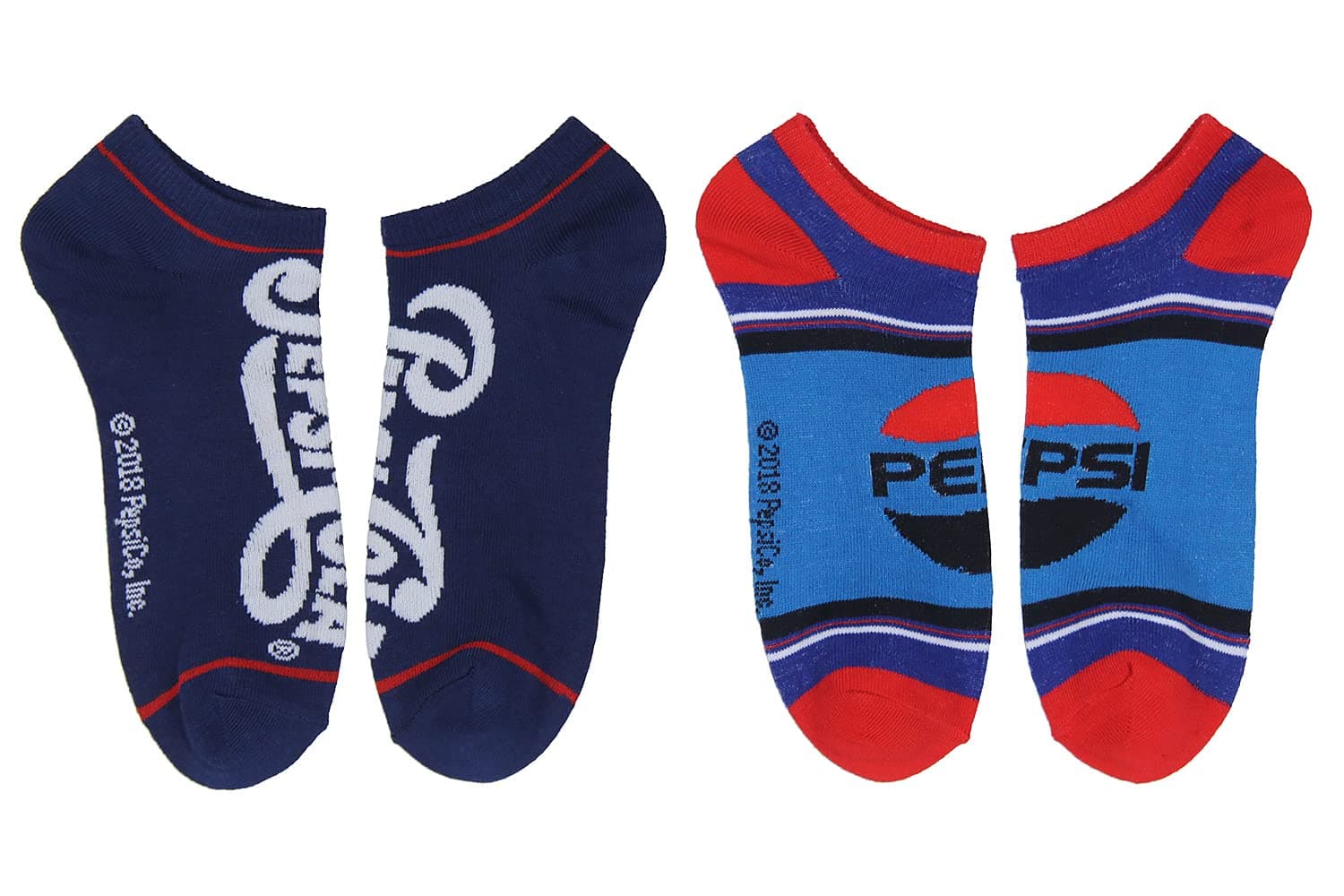 Pepsi Soft Drink Logo Design 2-Pack Unisex Ankle Socks No Show Men Women (9-11)