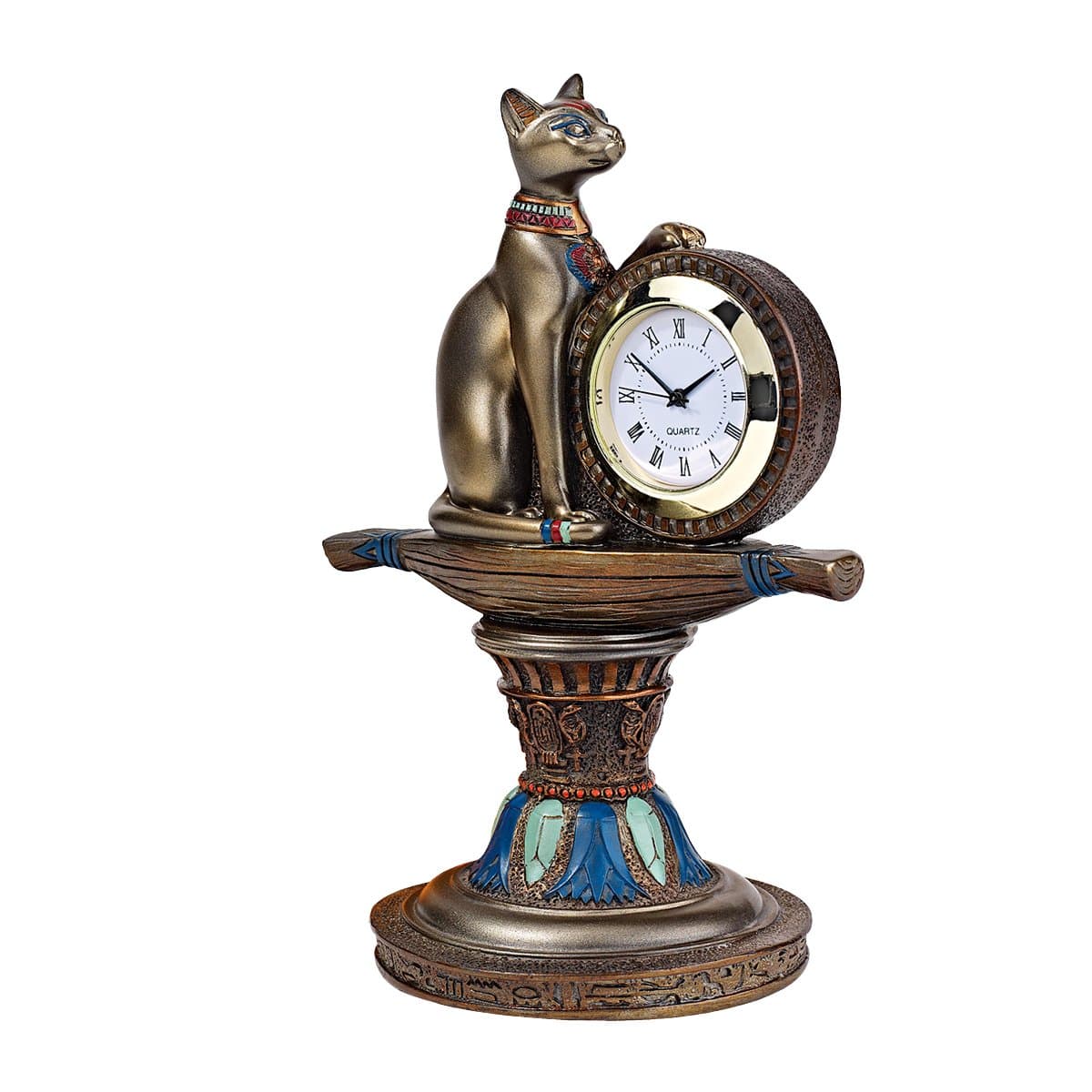 Design Toscano QL2095 Bastet's Egyptian Altar Timepiece