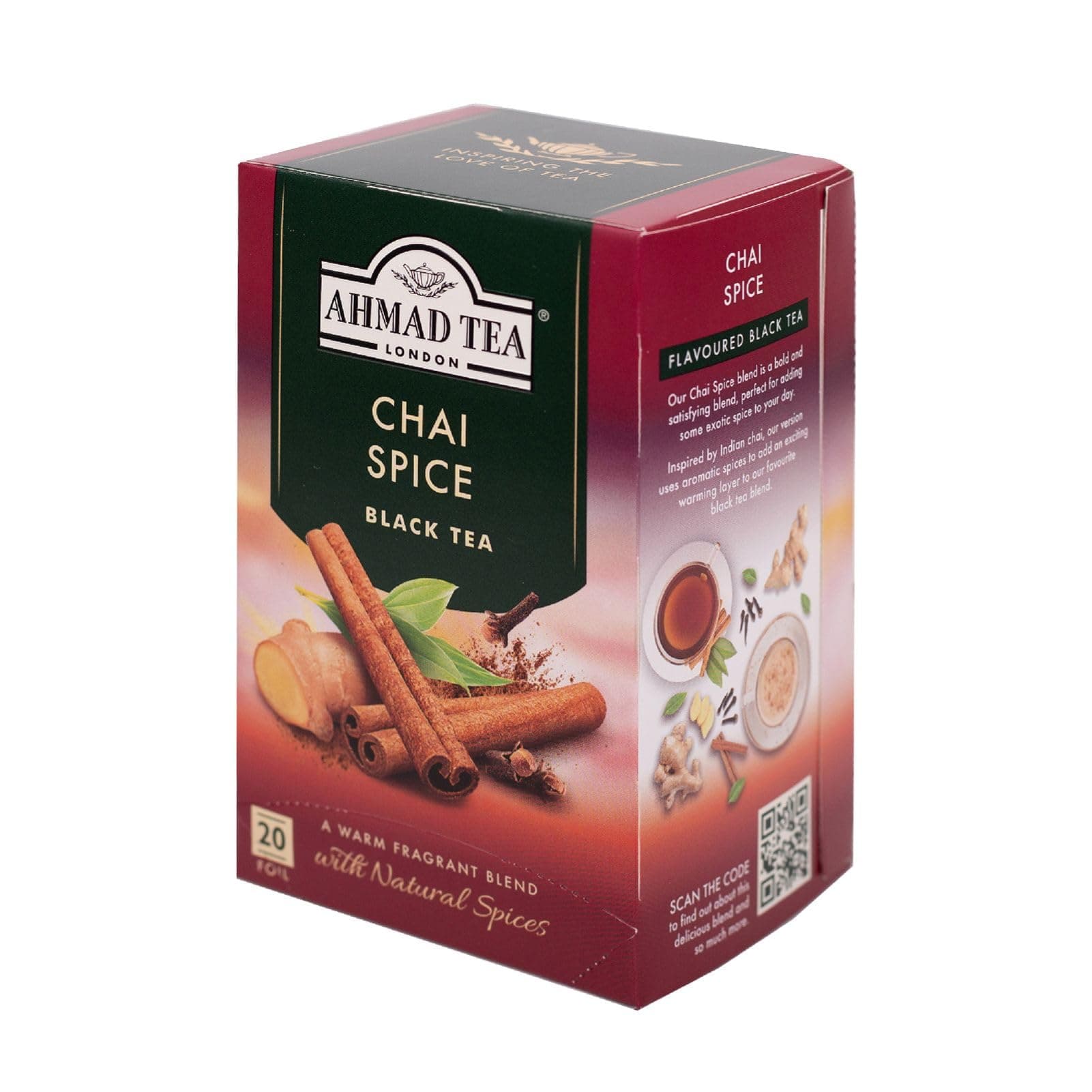 Chai Spice Tea | Black Tea - 20 Teabag Sachets