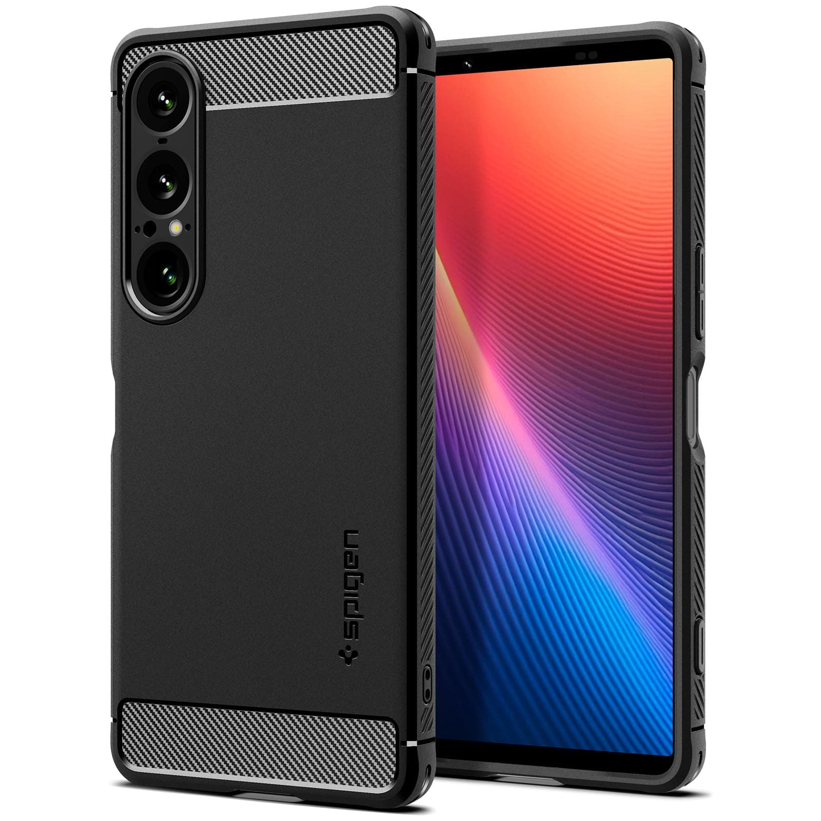 Spigen Rugged Armor Case Compatible with Xperia 1 VII - Matte Black