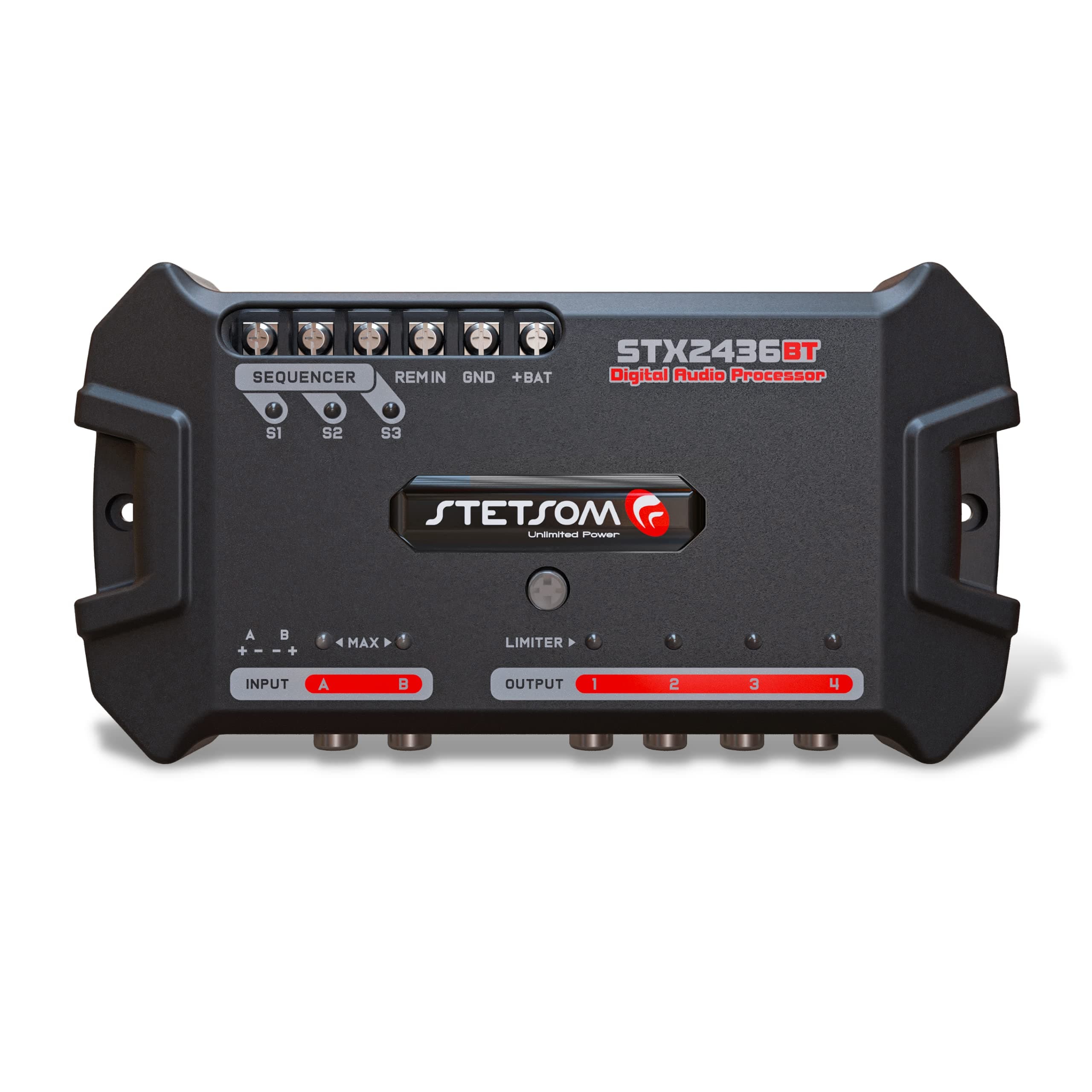 Stetsom STX 2436 Bluetooth DSP PRO - Digital Signal Processor, DSP PRO, Equalizer, Exclusive APP, Band Graphic, High Precision Crossover, Filters, Voltmeter, Limiter, Digital Audio Processor