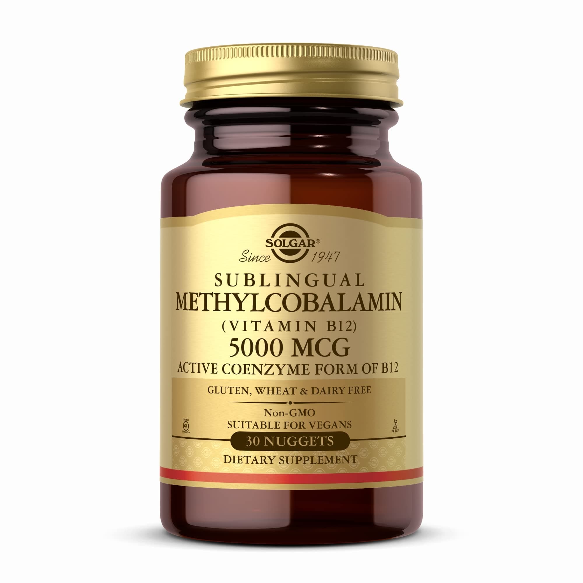 Methylcobalamin (Vitamin B12) 5000 Mcg Nuggets, 30 Count