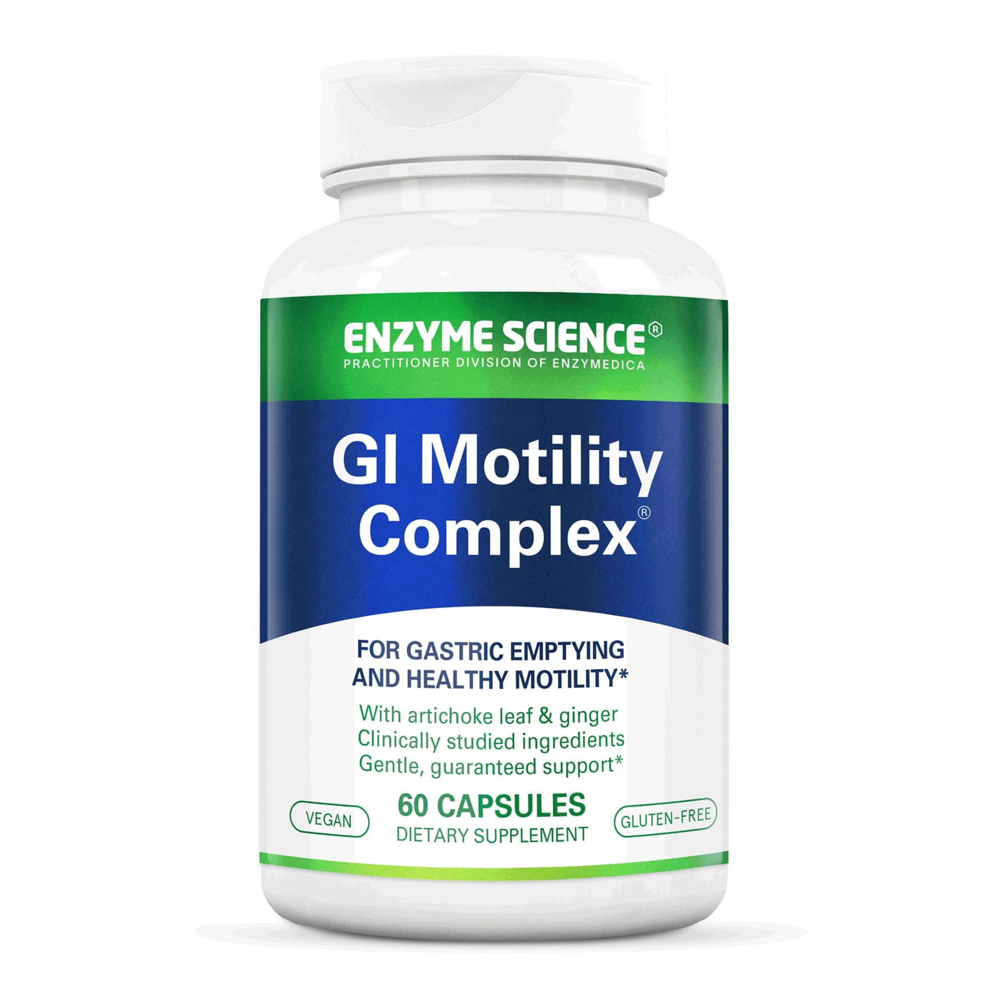 Enzyme Science GI Motility Complex, 60 Capsules – All Natural Digestive Enzyme Support – Gut Health Supplement– Supports Gastrointestinal Motility and Transport – Aids Small Bowel and Stomach