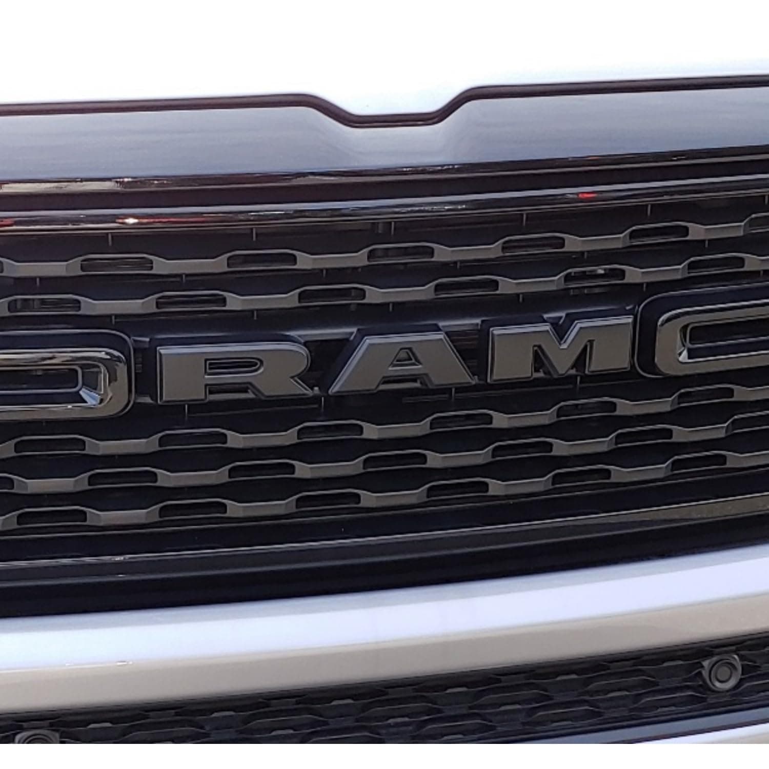 2019–2023 RAM 1500 Grille Emblem Black | Matte Black Front Badge Replacement Made of Durable ABS