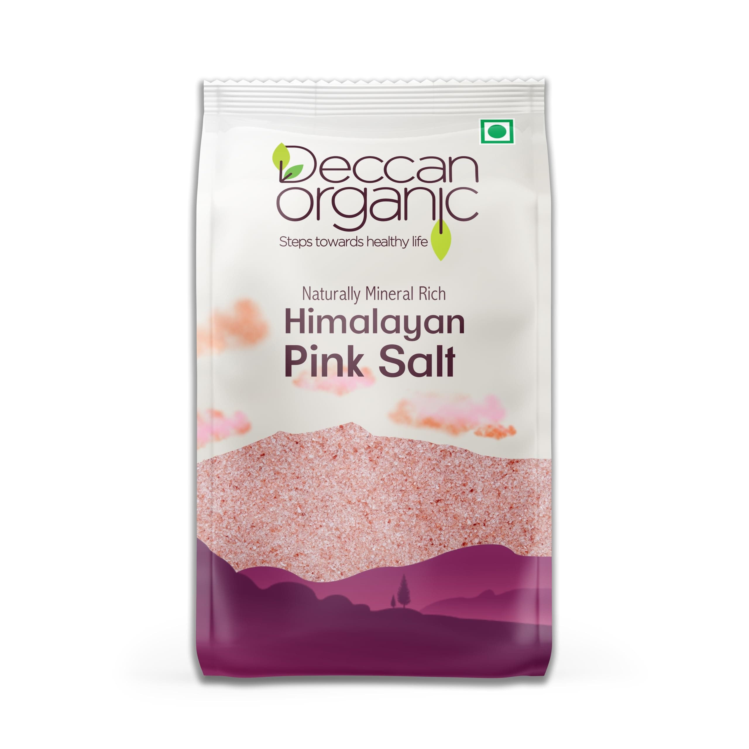 Deccan Organic Himalayan Pink Salt 1 kg Pouch