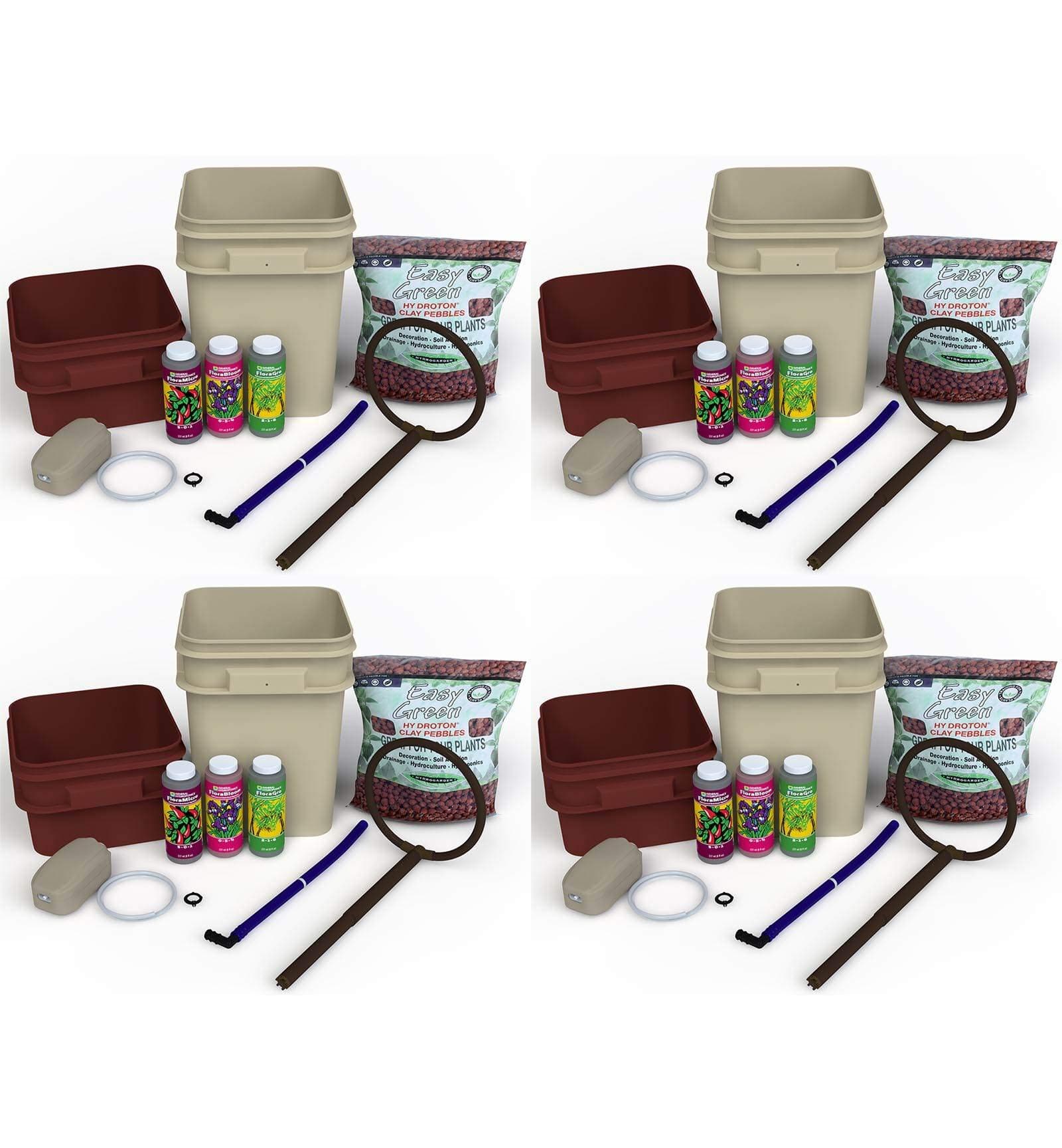 (4) General Hydroponics Waterfarm Complete Hydroponic System Grow Kits | GH4120
