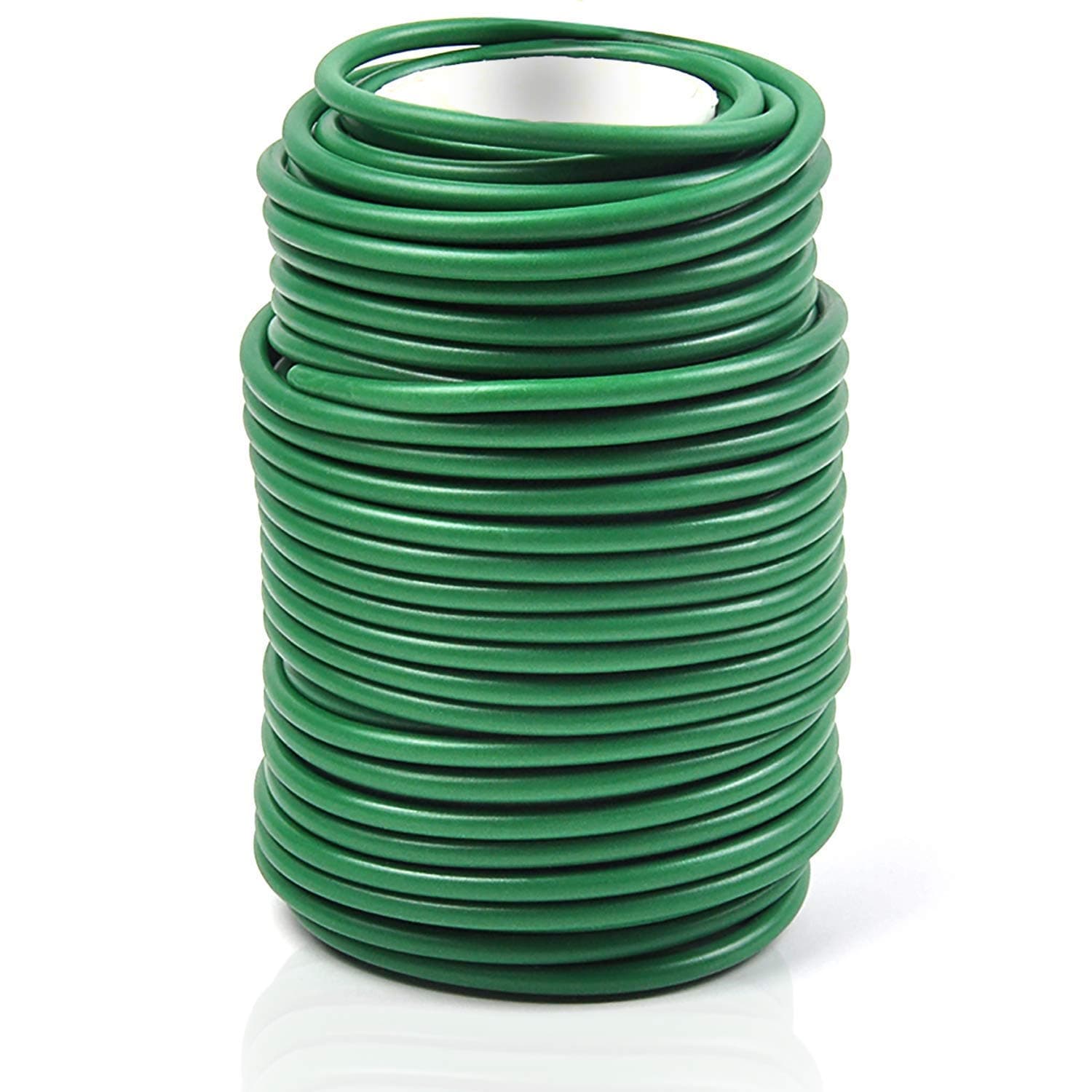 Decoroca Soft Plant Ties for Support - 65.6' Reusable Waterproof Plant Wire, 3.5mm Garden Twist, for Indoor & Outdoor Plants and Home Organizing(1pc/Green)