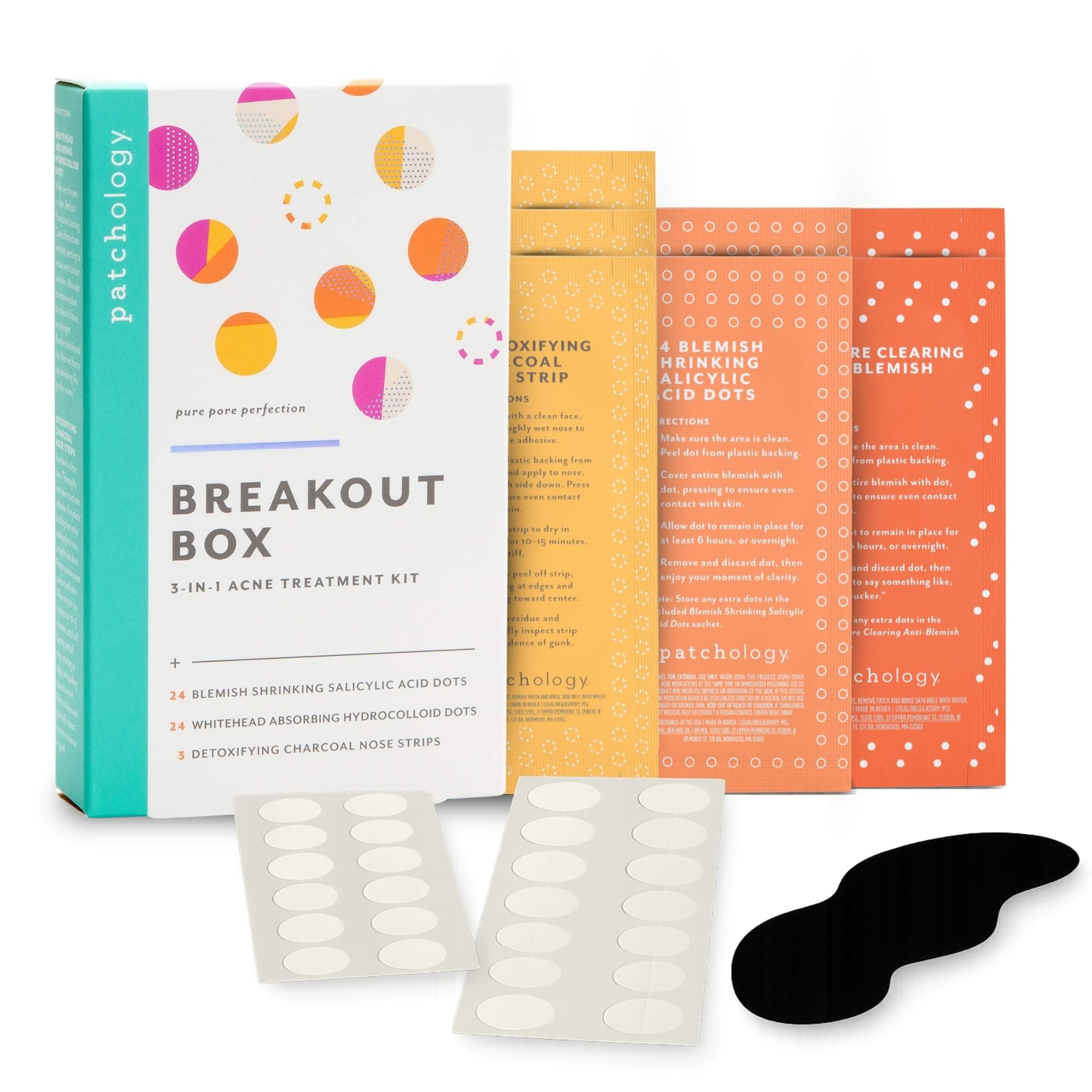 Patchology Breakout Box 3-In-1 Acne Treatment Kit