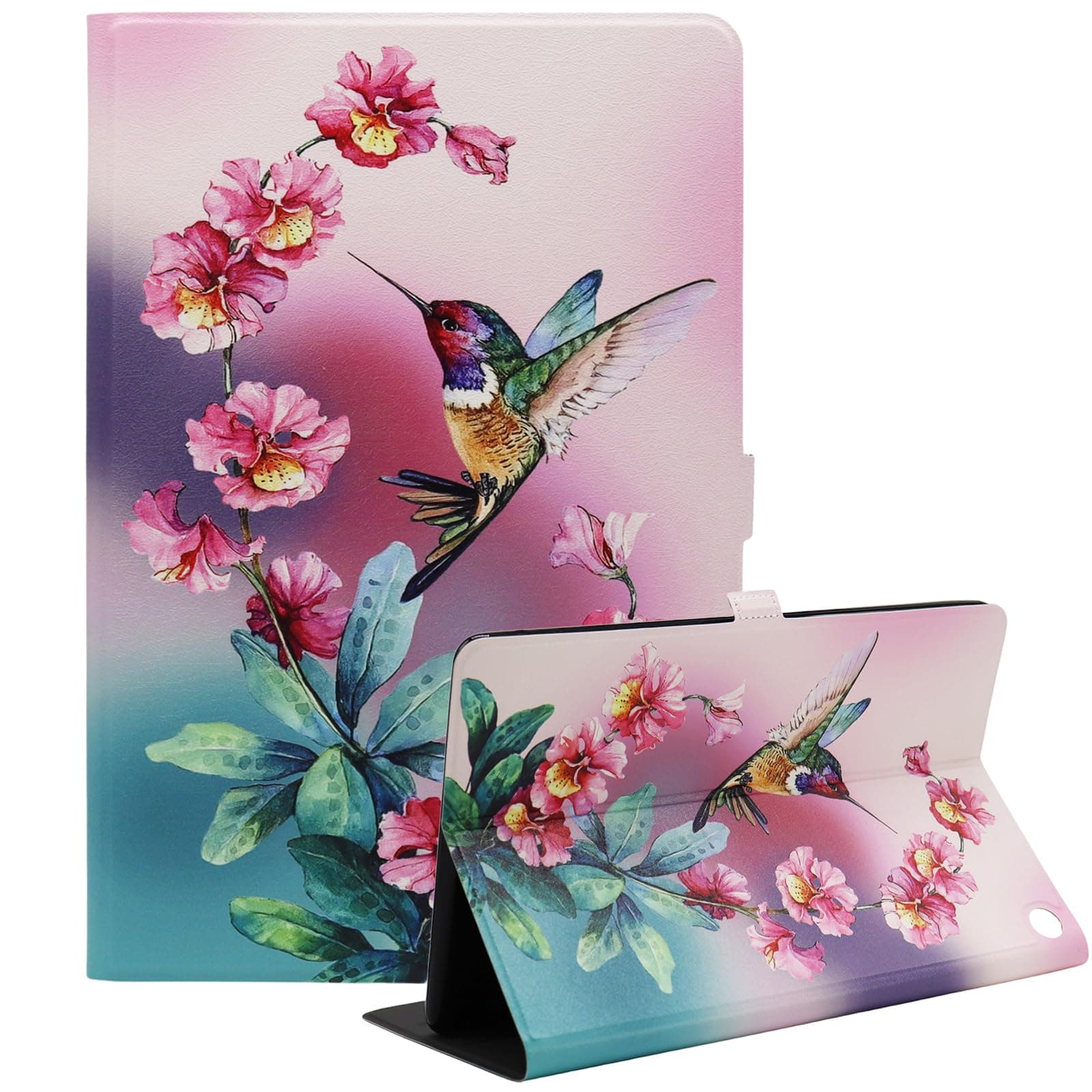 All-New Amazon Fire HD 8 and Fire HD 8 Plus Tablet Case (12th/10th Generation, 2022/2020 Release), Slim Fit Lightweight Leather Smart Tablet Case with Auto Wake/Sleep, Bird