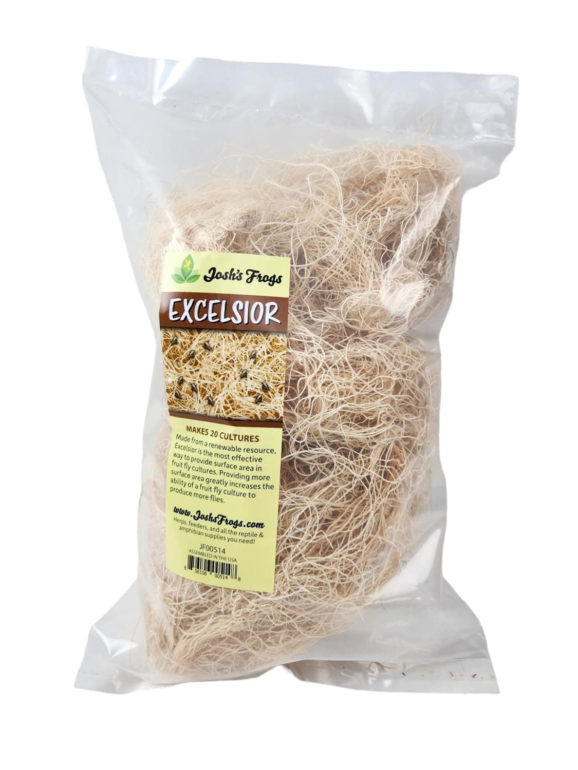 Josh's Frogs Excelsior (Makes 20 Fruit Fly Cultures) 9.2oz