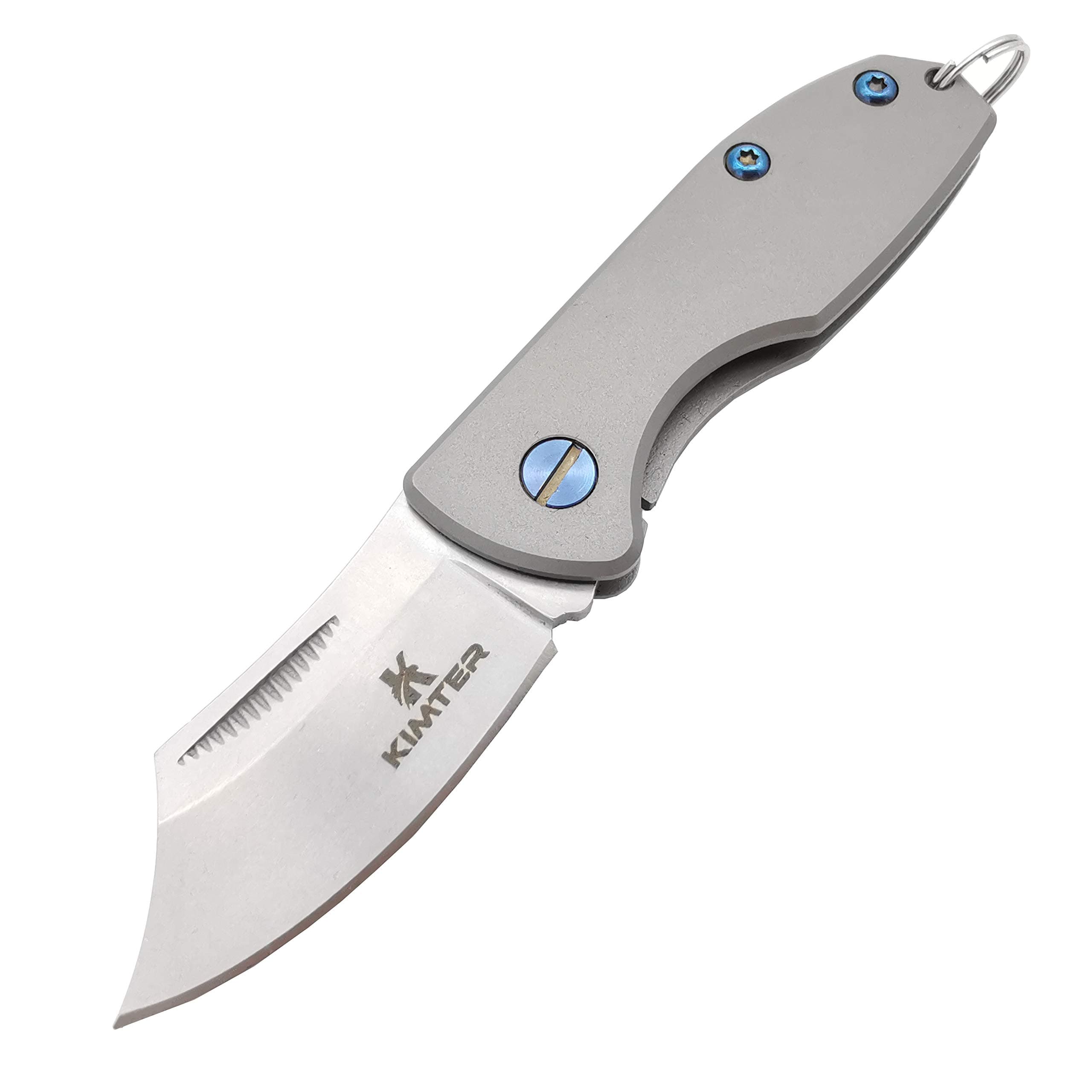 Mini Pocket Knife D2 Blade Titanium Alloy Handle EDC Keychain Knife