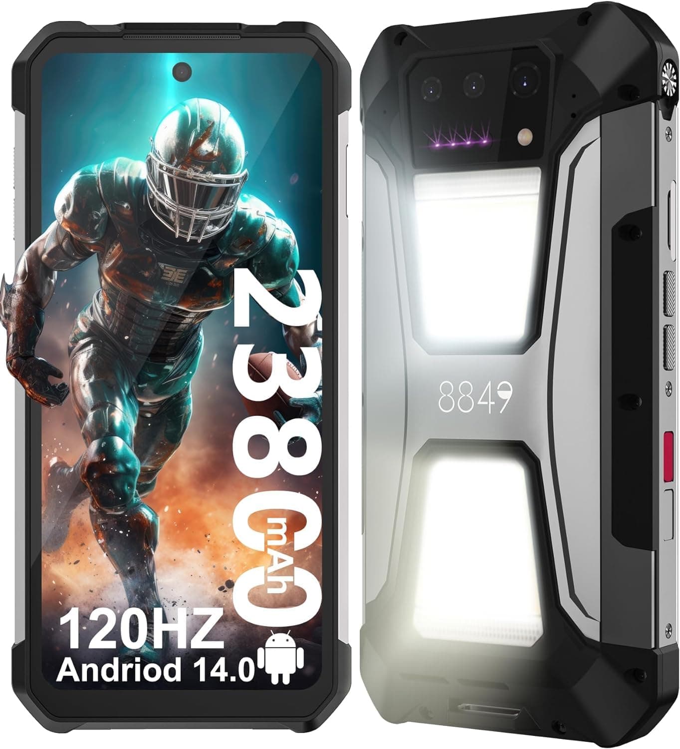 8849 Tank 2 PRO Rugged Smartphone with Projector 6.79" 2.4K Display 16GB 256GB Mobile Phone 23800mAh 120W Android 14 Phone