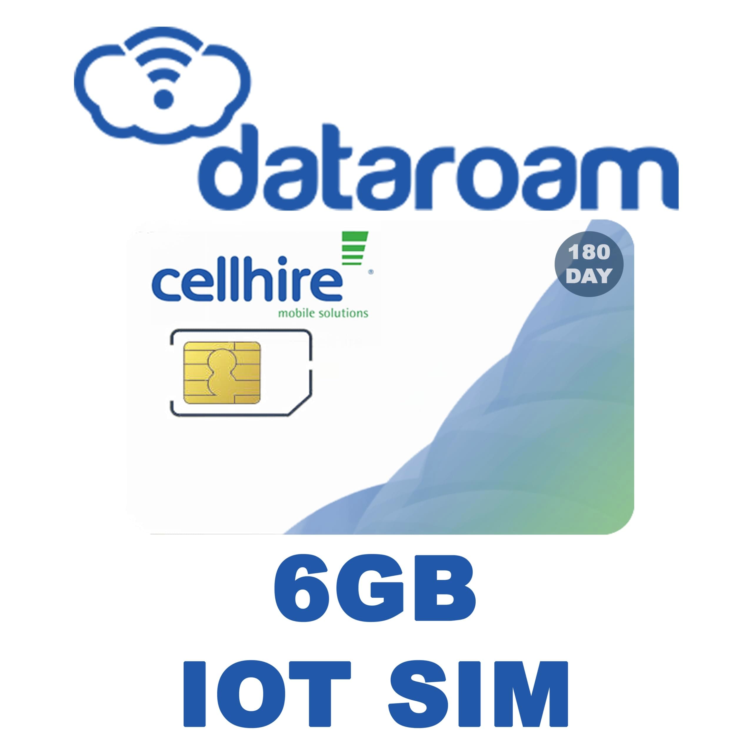 USA IoT SIM - 6GB - 180 Day - Activate on First use with The Ability to Connect to The Strongest Cellular Network Signal in The Area.