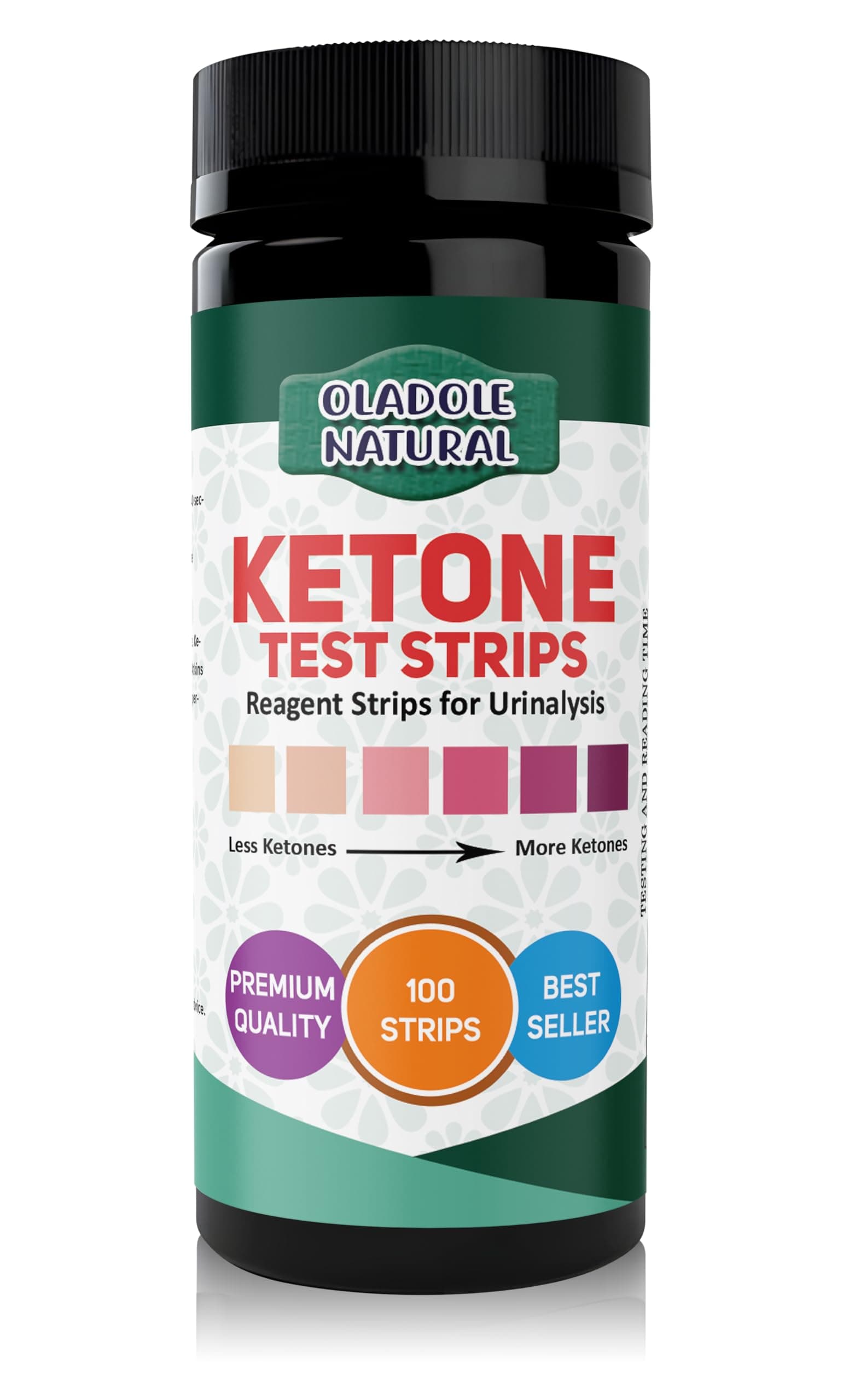 Ketone Test Strips- 100 Strips | Premium Quality Reagent Strips For Urinalysis For Men & Women
