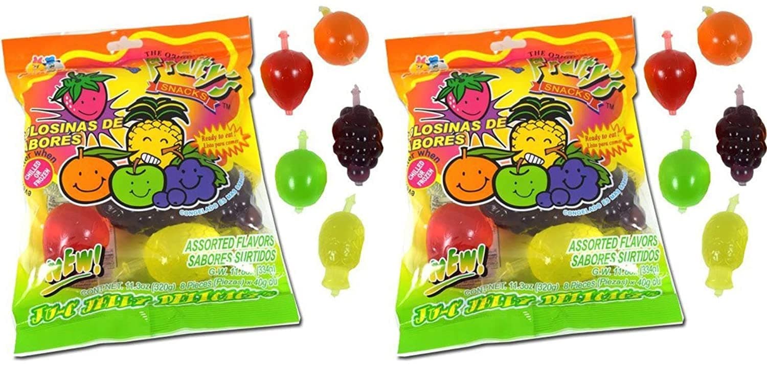 Din Don Fruity's JU-C Jelly Fruit Snacks Pack of 2