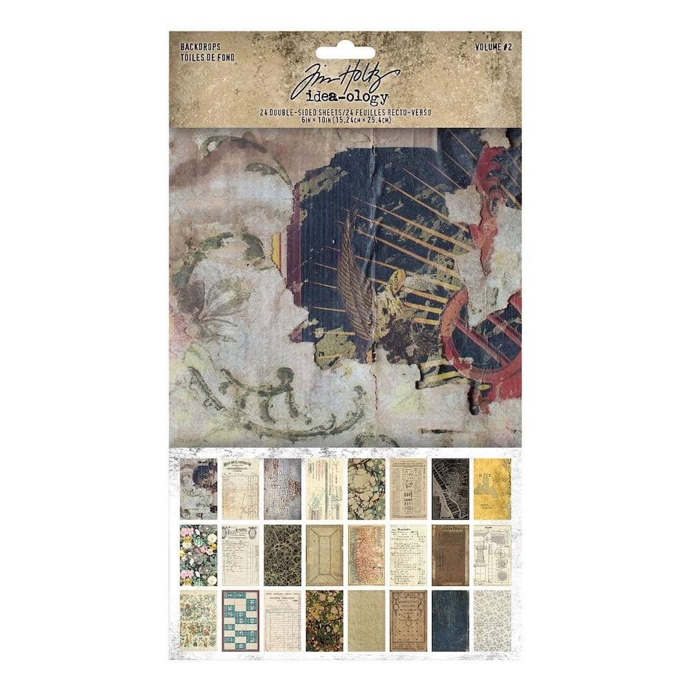 Advantus Tim Holtz Backdrops 2 Craft and Hobby, Volume #2 24