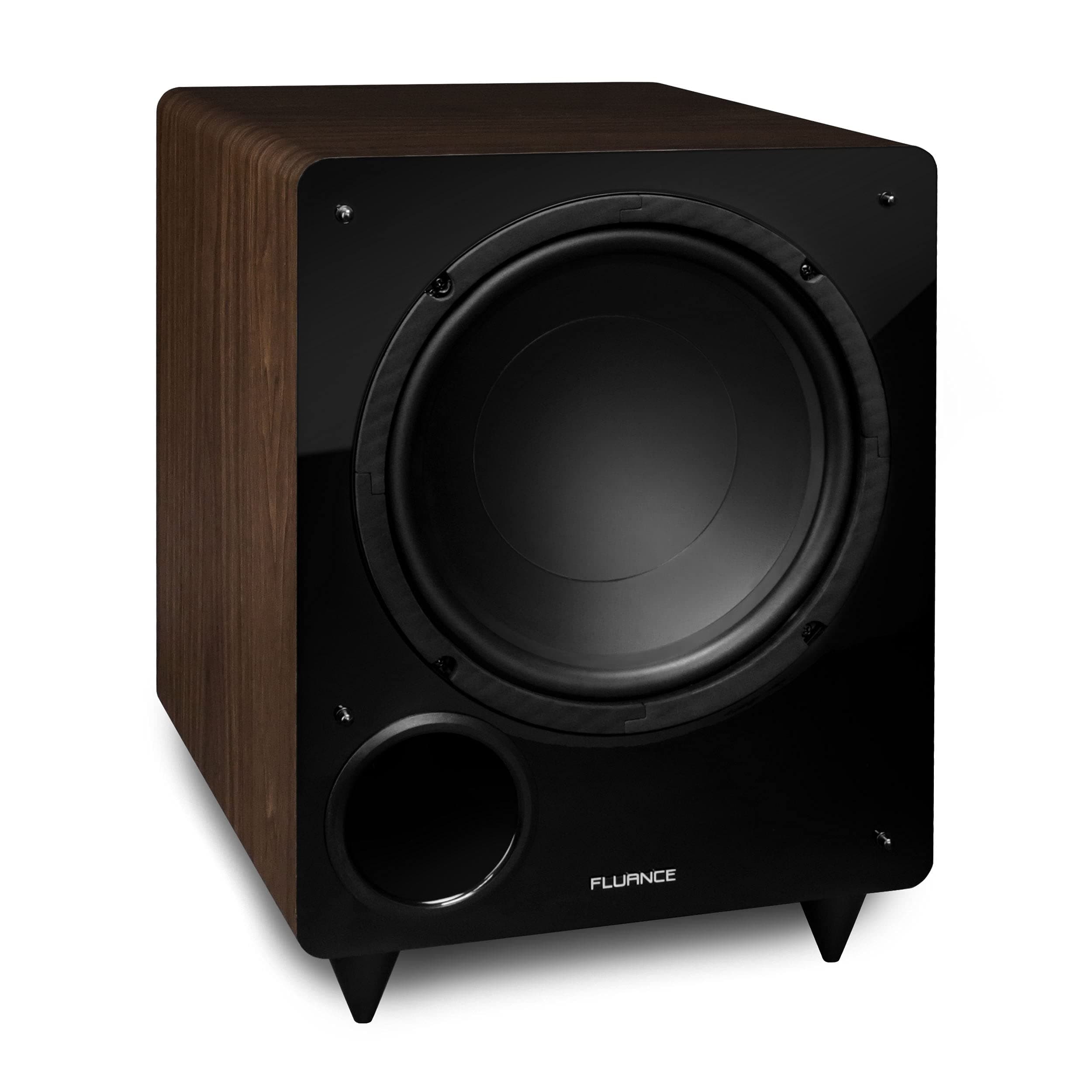 DB10W 10-inch Low Frequency Powered Subwoofer for Home Theater (Natural Walnut)