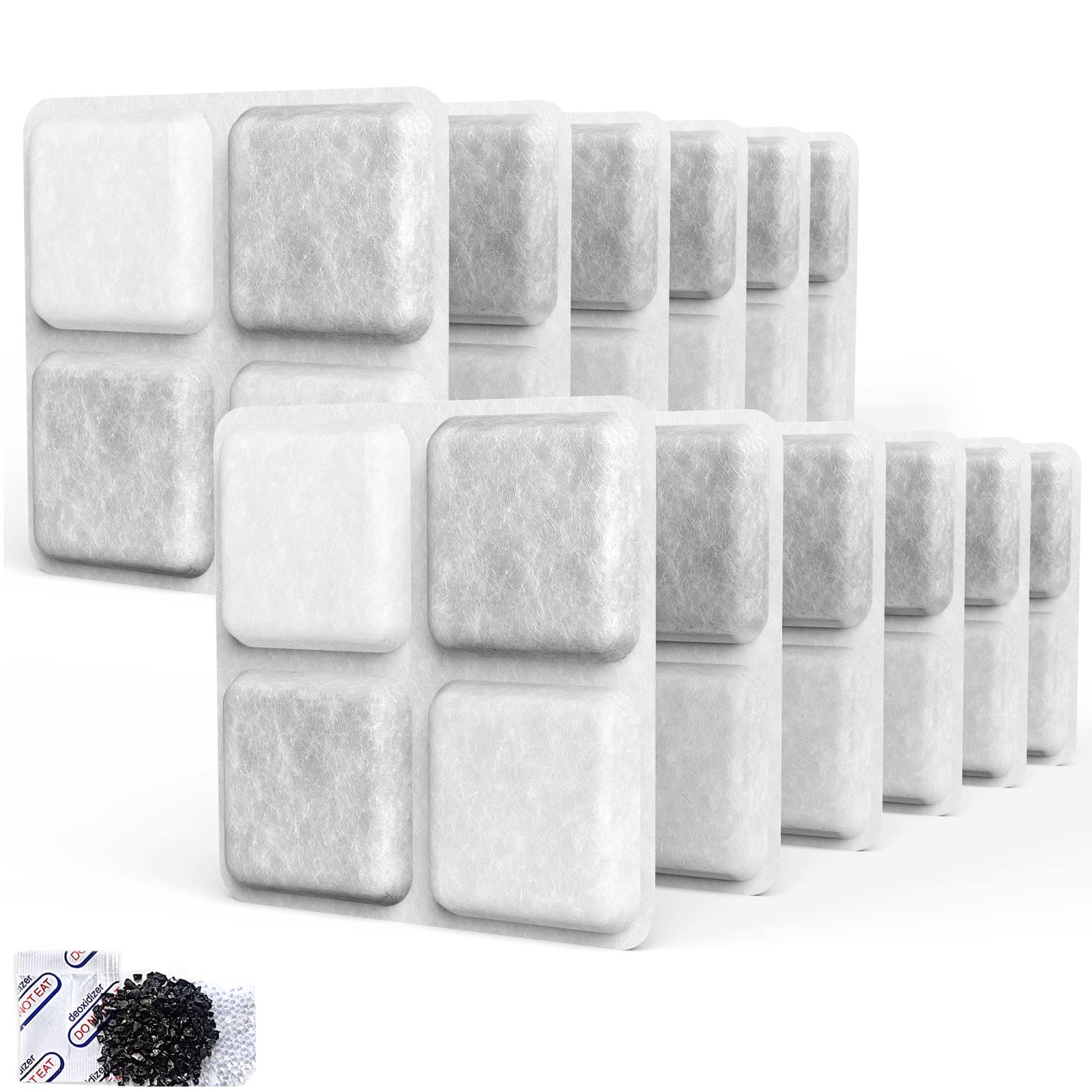 12-Pack Pet Food Desiccant Bag, Compatible with Petlibro Automatic Cat dog Feeders, Keep Pet Food Dry and Fresh