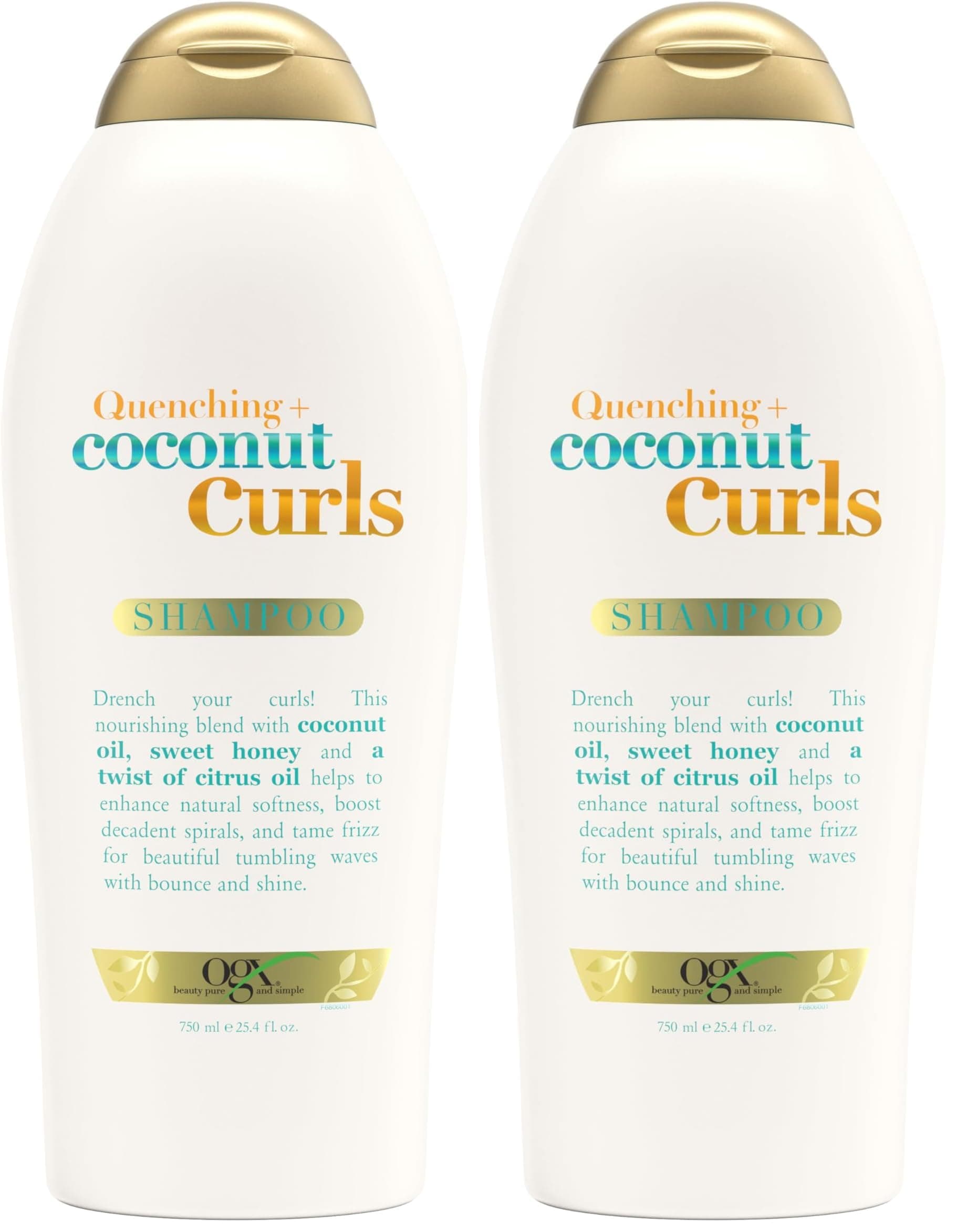 Coconut Curls Shampoo, 25.4 fl oz (Pack of 2)