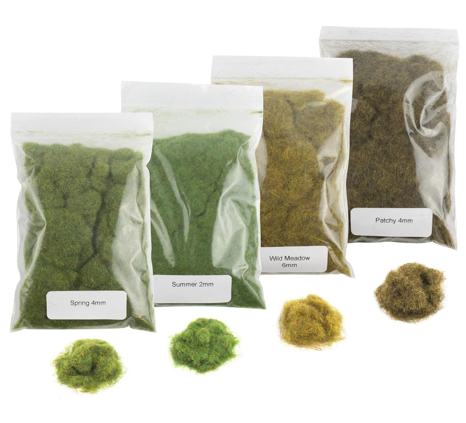 WWS War World ScenicsStatic Grass Fiber Starter Set 1 - Model Train Model Building Model Basing Kit Diorama Tabletop Terrain Landscaping Landscape Terrain Scattergrass