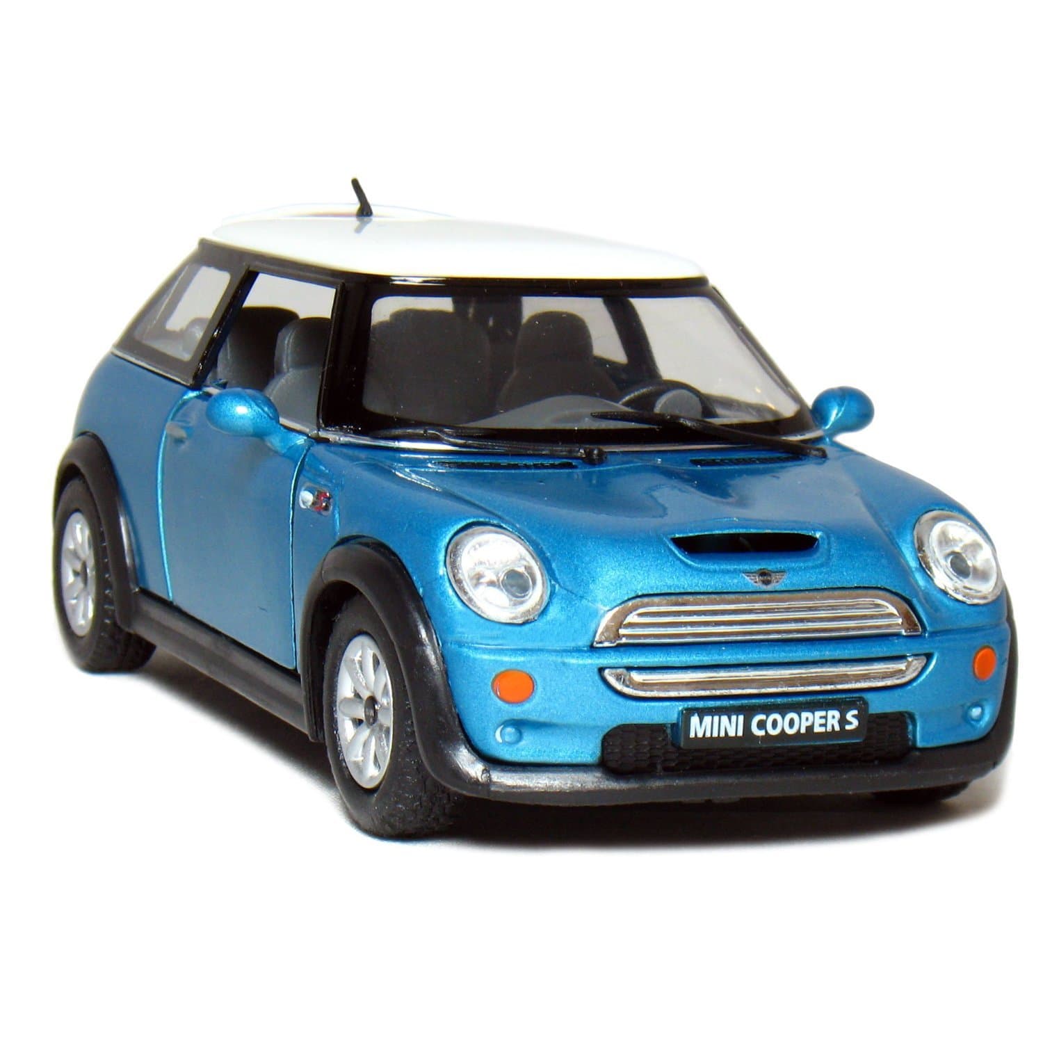 Kinsmart 1:28 Scale Mini Cooper, Blue - Kids