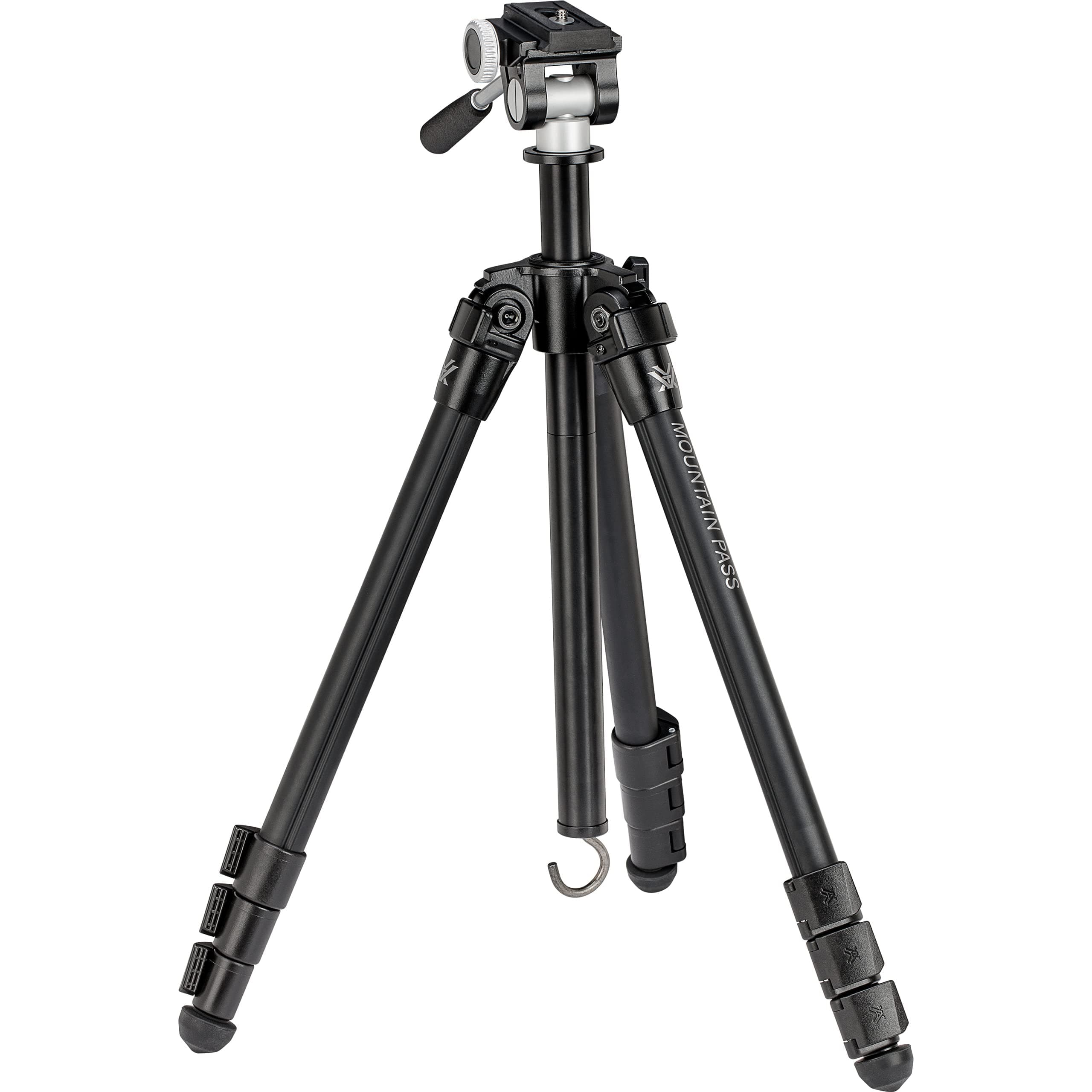 Optics Mountain Pass Tripod Kit - 2-Way Pan Head, 22 lb Max Load, Arca-Swiss Head Mount - Unlimited, Unconditional Warranty