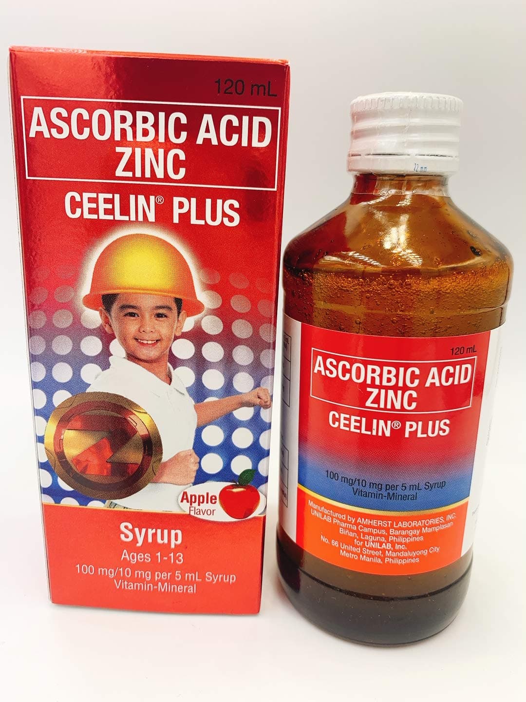 Ceelin Plus Ascorbic Acid Zinc Ages 1-13 yrs old 120mL