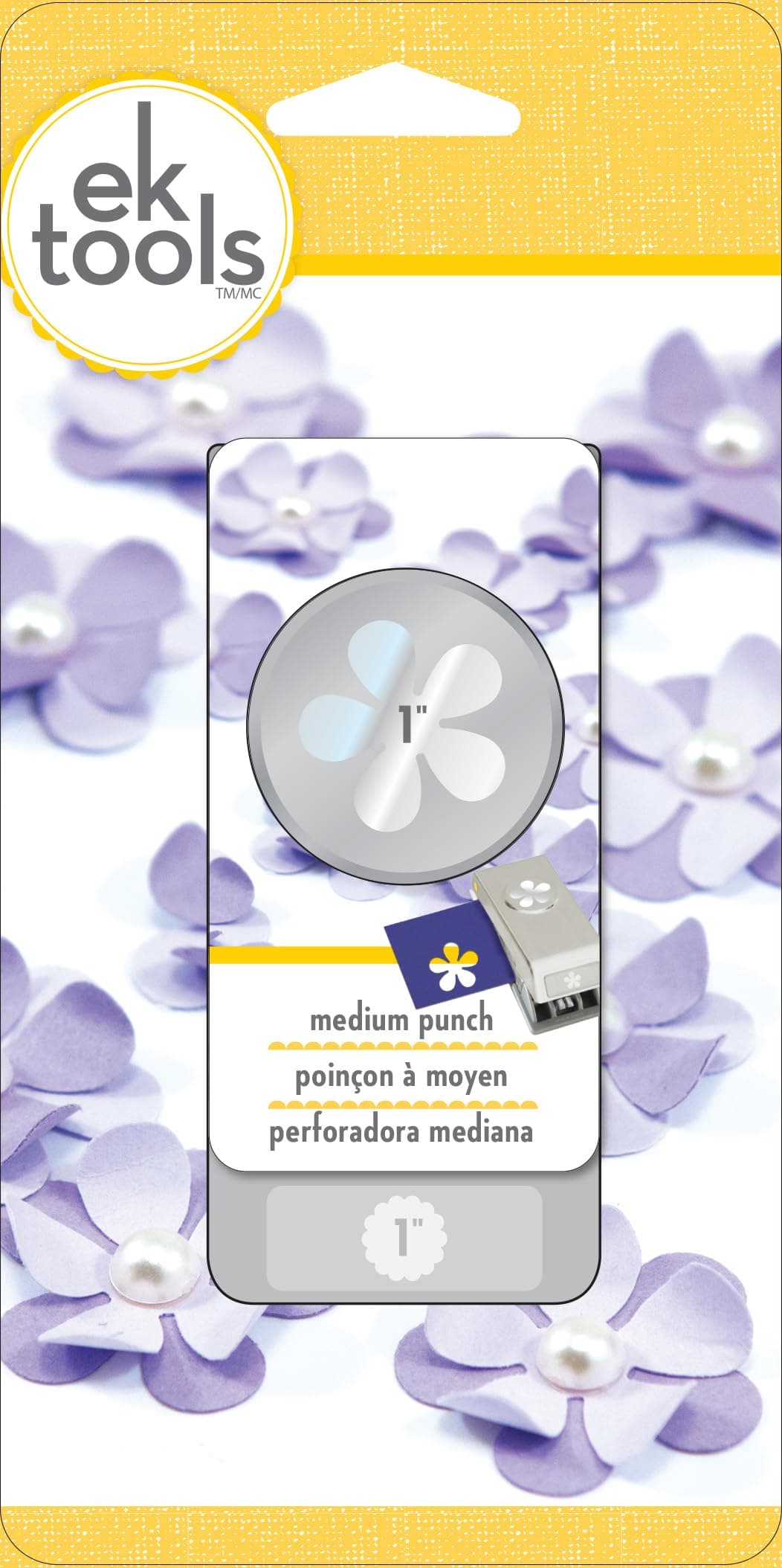 Ek Tools Paper Punch, Retro Flower, New Package