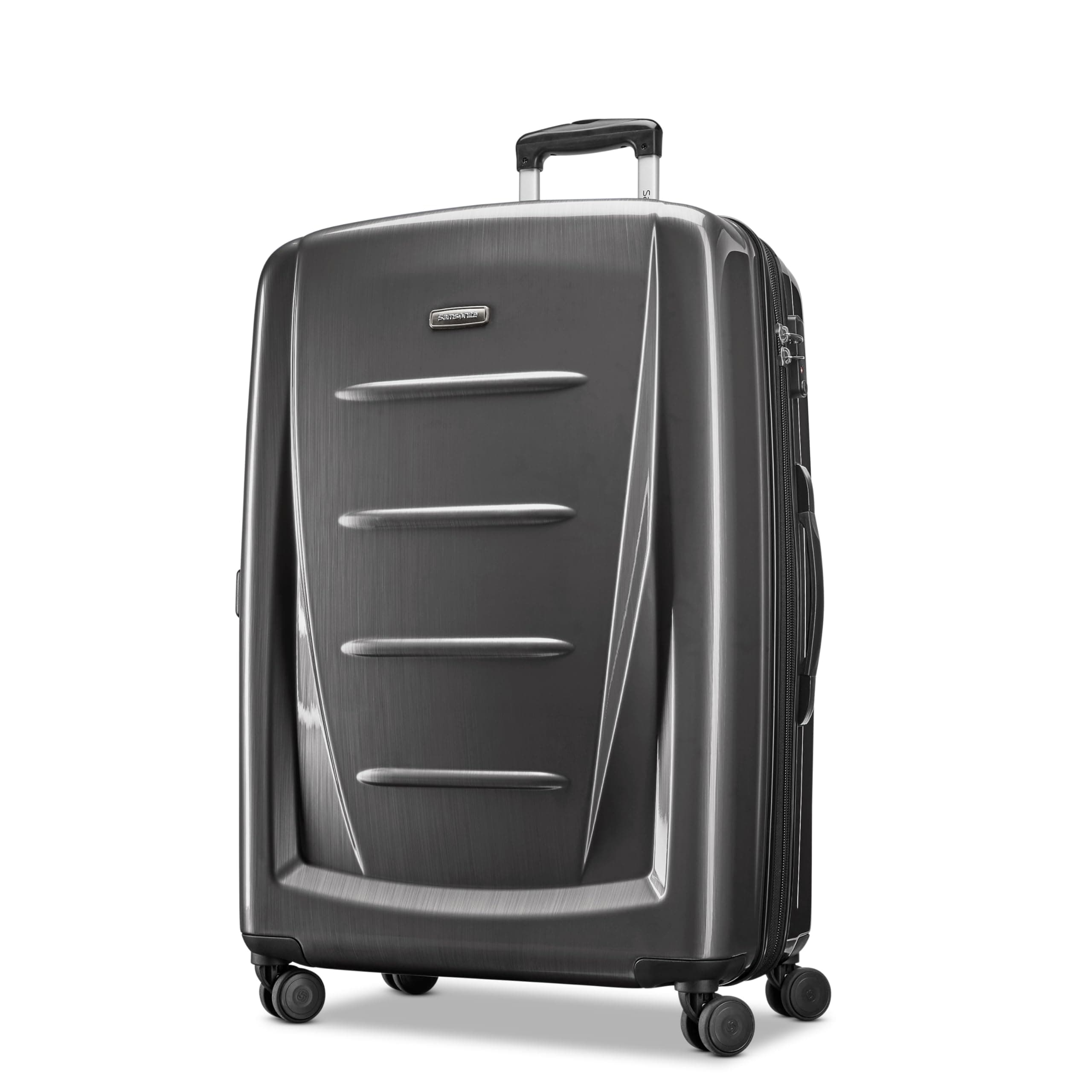 Winfield 2 Hardside Luggage with Spinner Wheels, Charcoal, Checked-Large 28-Inch, Winfield 2 Hardside Luggage With Spinner Wheels