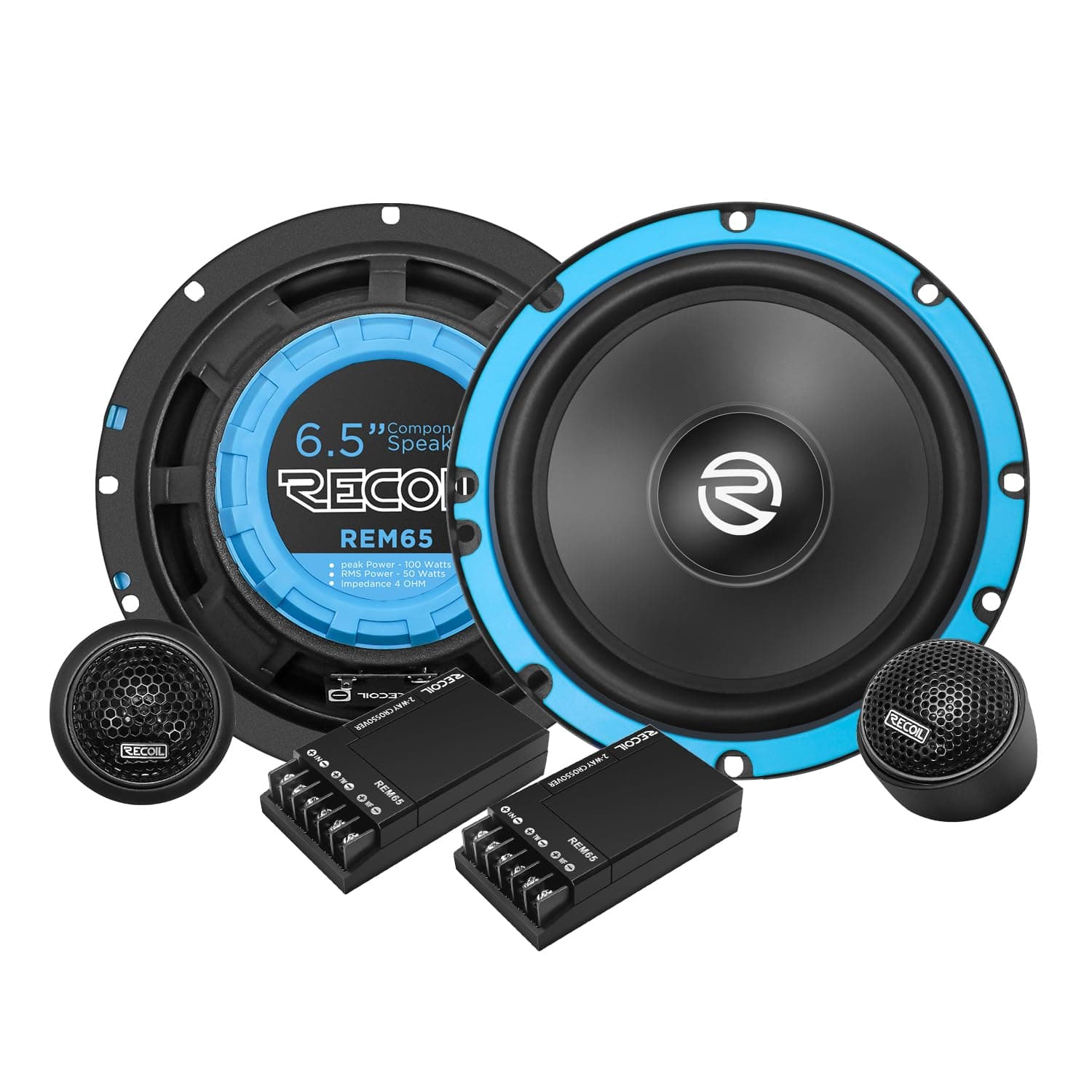 REM65 Echo Series 6.5-Inch Car Audio Component Speaker System