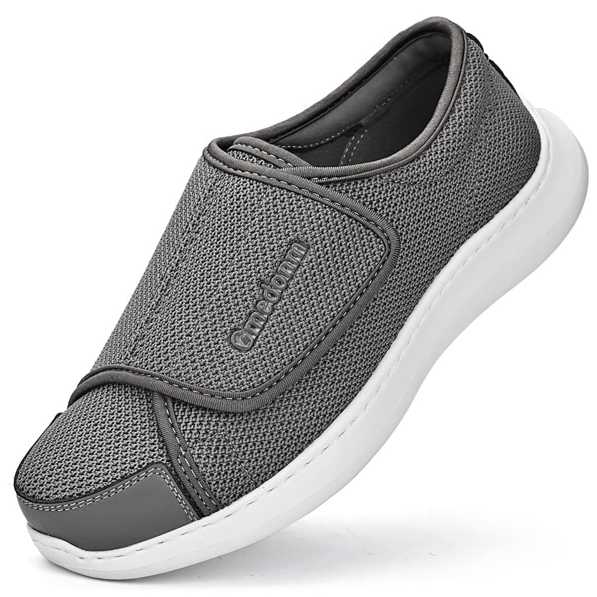 Men's Wide Width Shoes with Easy Put On Adjustable Lightweight for Diabetic Edema Bunions Arthritis Swollen Feet Elderly Walking Widening Shoes