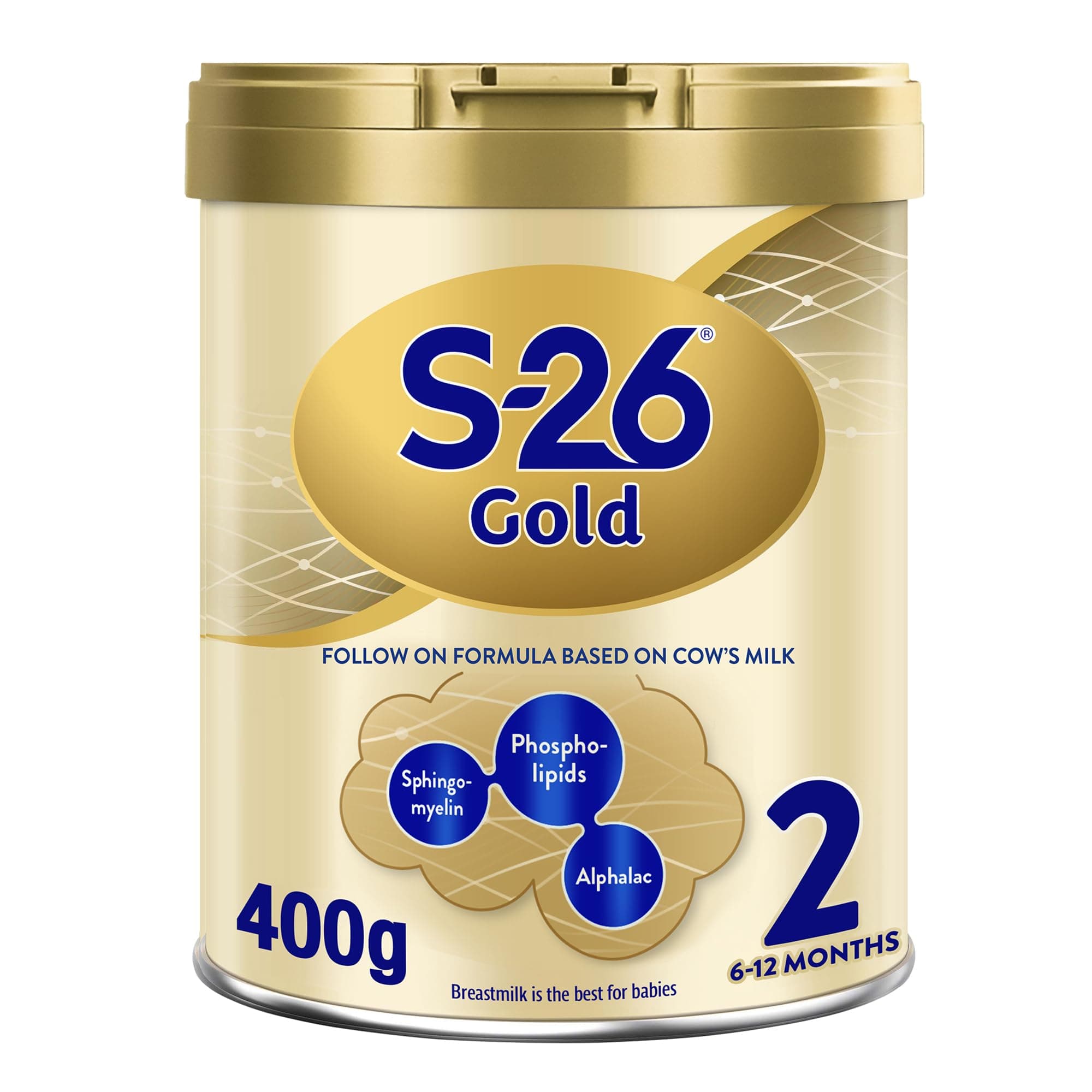GOLD 2 Stage 2, 6-12 Months follow on Formula for Babies, Tin 400g