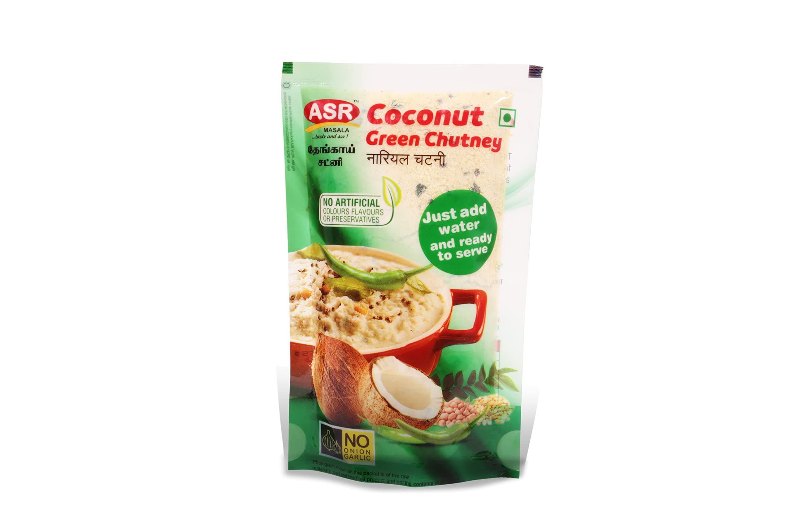 ASR Masala Ready to Mix & Serve (Combo Pack): Groundnut Chutney 100g, Til Chutney 100g, Vadapav Chutney 100g & Lasoon Chutney 100g