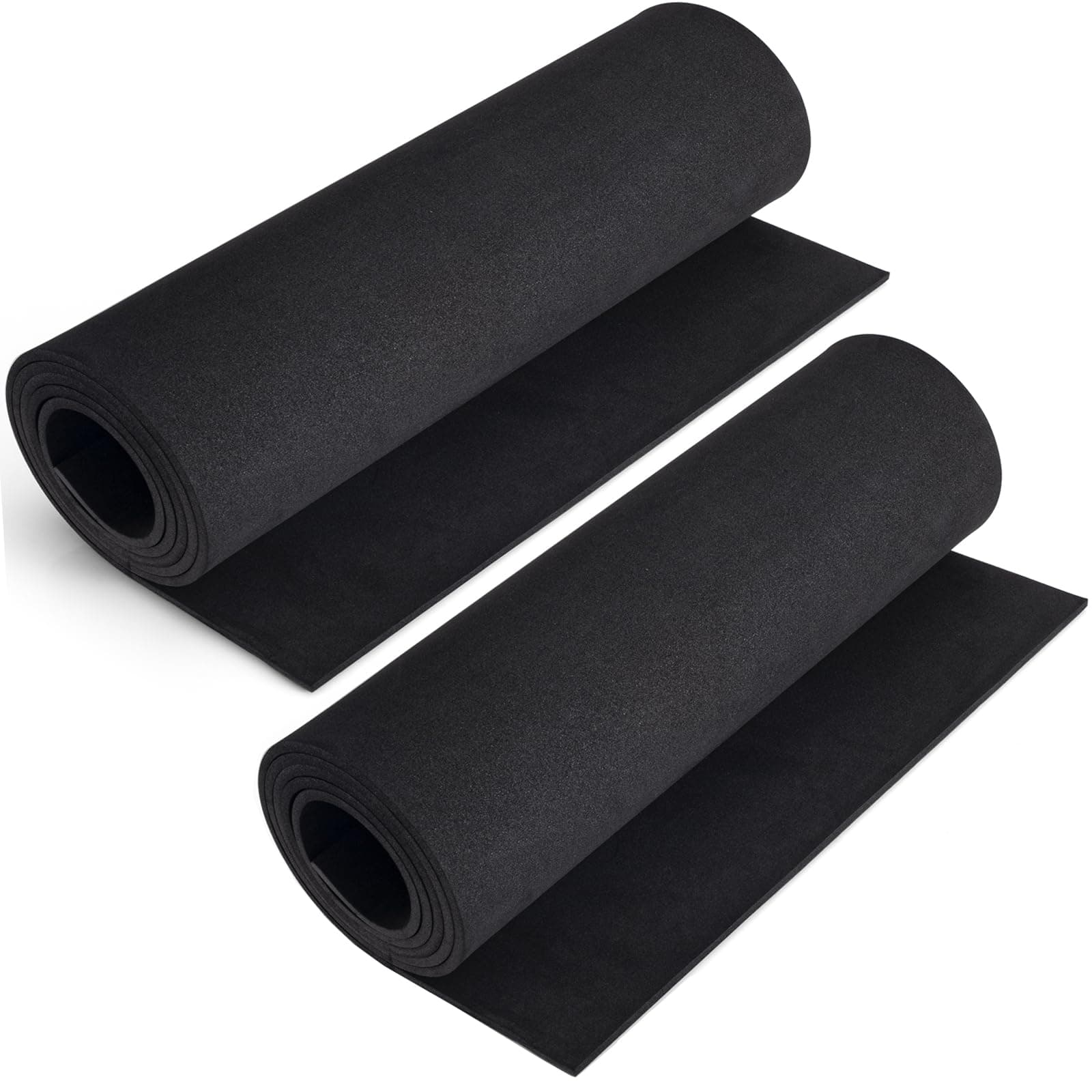 2-Pack Black Eva Foam Sheets roll, Premium eva Craft Foam 5mm Thick, 13.9" x 59", High Density 86kg/m3 for Halloween Cosplay Costume, Crafts, DIY Projects by MEARCOOH