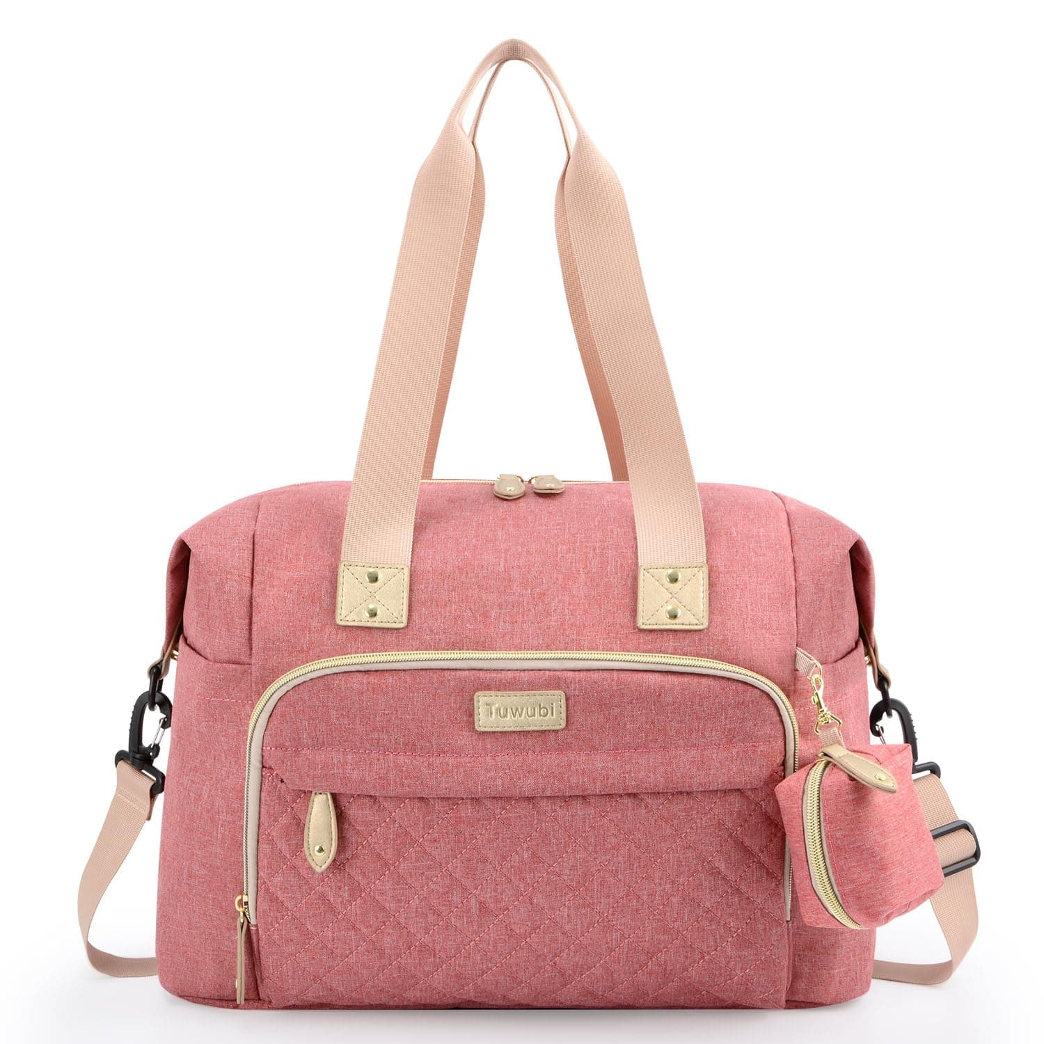 Tuwubi Diaper Bag backpack with Pacifier Case Large Travel Diaper Tote for Mom and Dad Multifunction Large Baby Bag