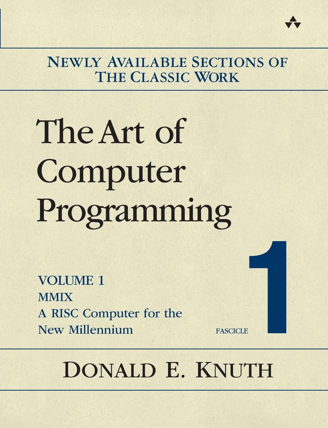 Art of Computer Programming, Volume 1, Fascicle 1, The: MMIX -- A RISC Computer for the New Millennium