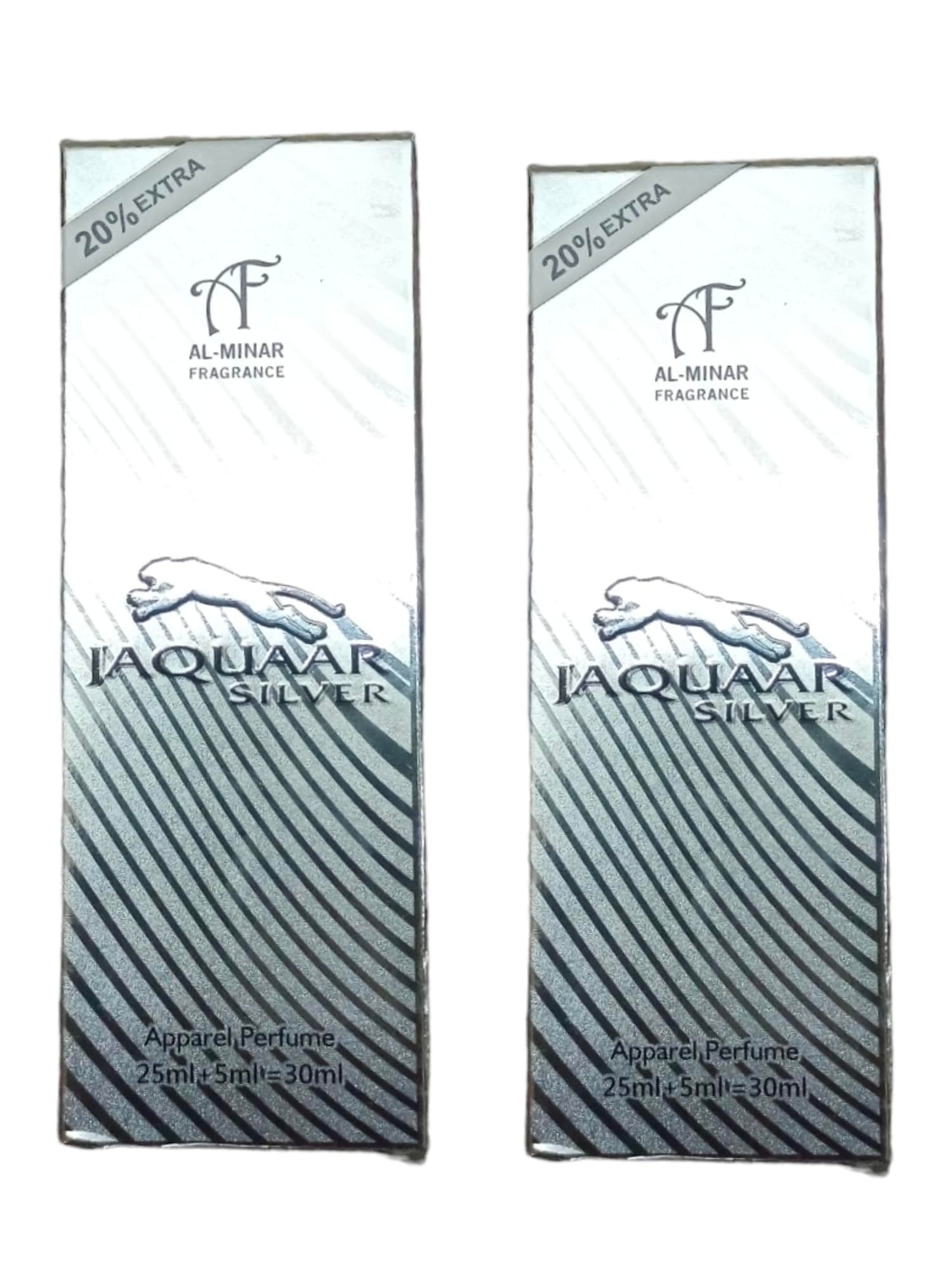 Jaquaar silver 30 ML Pack of 2 Long-lasting perfume premium luxury fragrance.suitable for men and women
