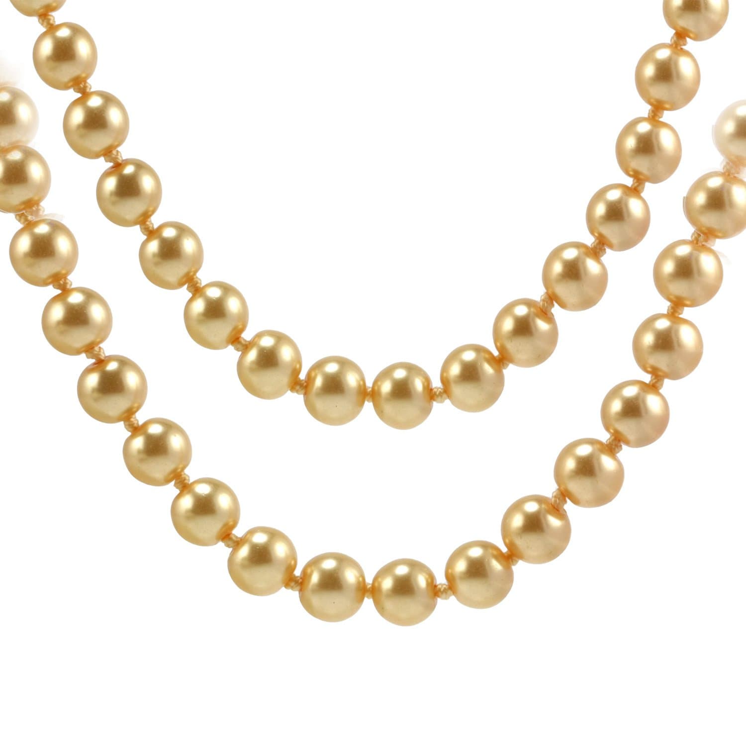 Flapper Beads - 60" Pearl Necklace (champagne)