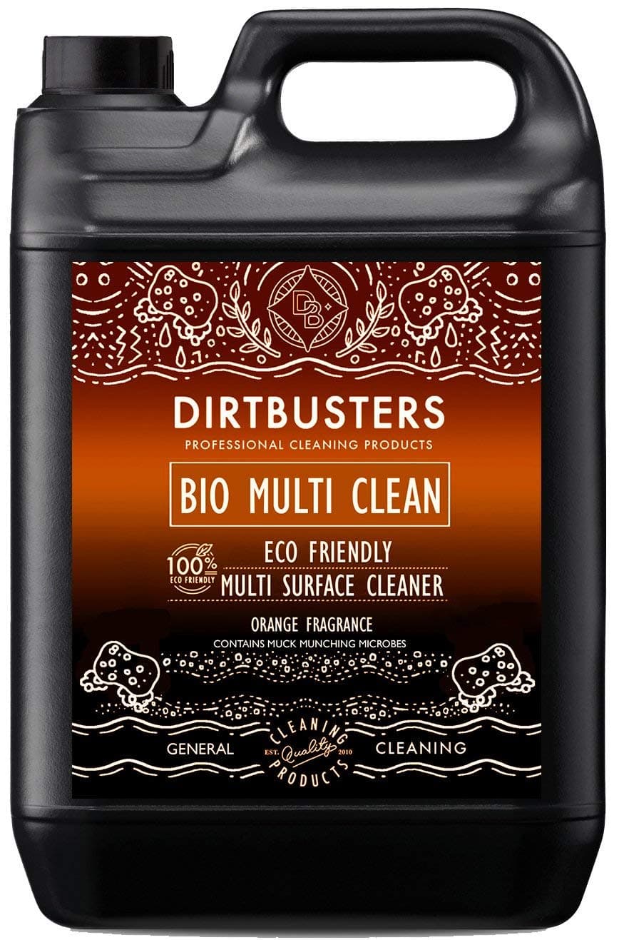 Bio Multi Surface Cleaner, Eco Friendly Highly Concentrated All Purpose Cleaner To Clean Surfaces, Floors, Walls, Kitchen & Bathroom, Orange (5L)