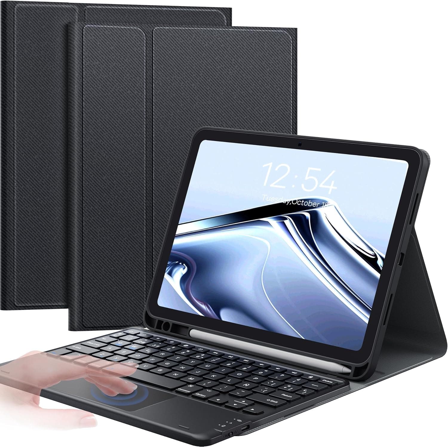 Wireless Keyboard Case with Arabic and English Layout, Rechargeable Bluetooth, Slim Stand Cover,Keyboard Case For (iPad 11th (A16) 11-inch 2025)