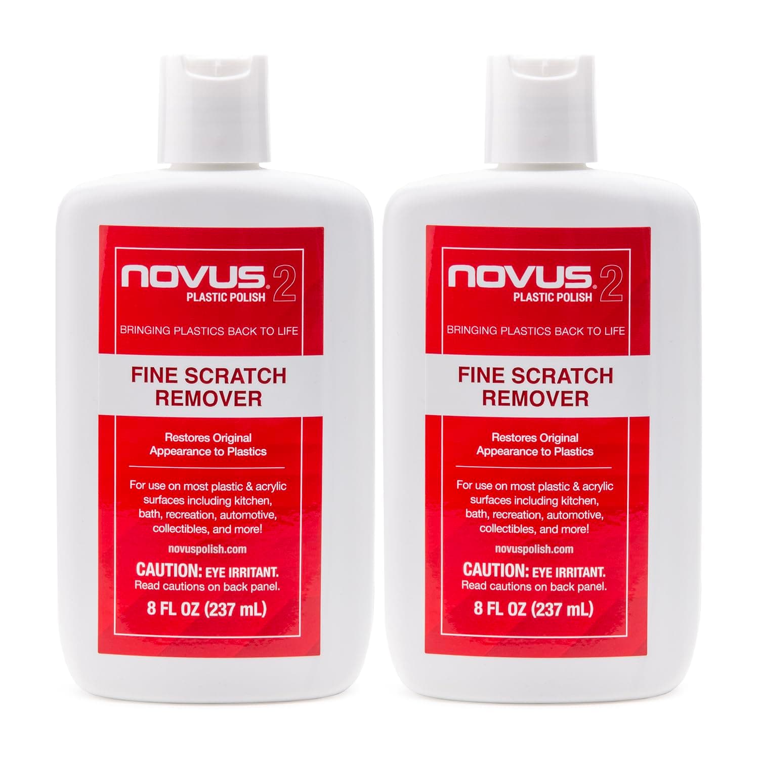 Novus NOVUS 2 Plastic Fine Scratch Remover - 8 oz. - 2 Pack